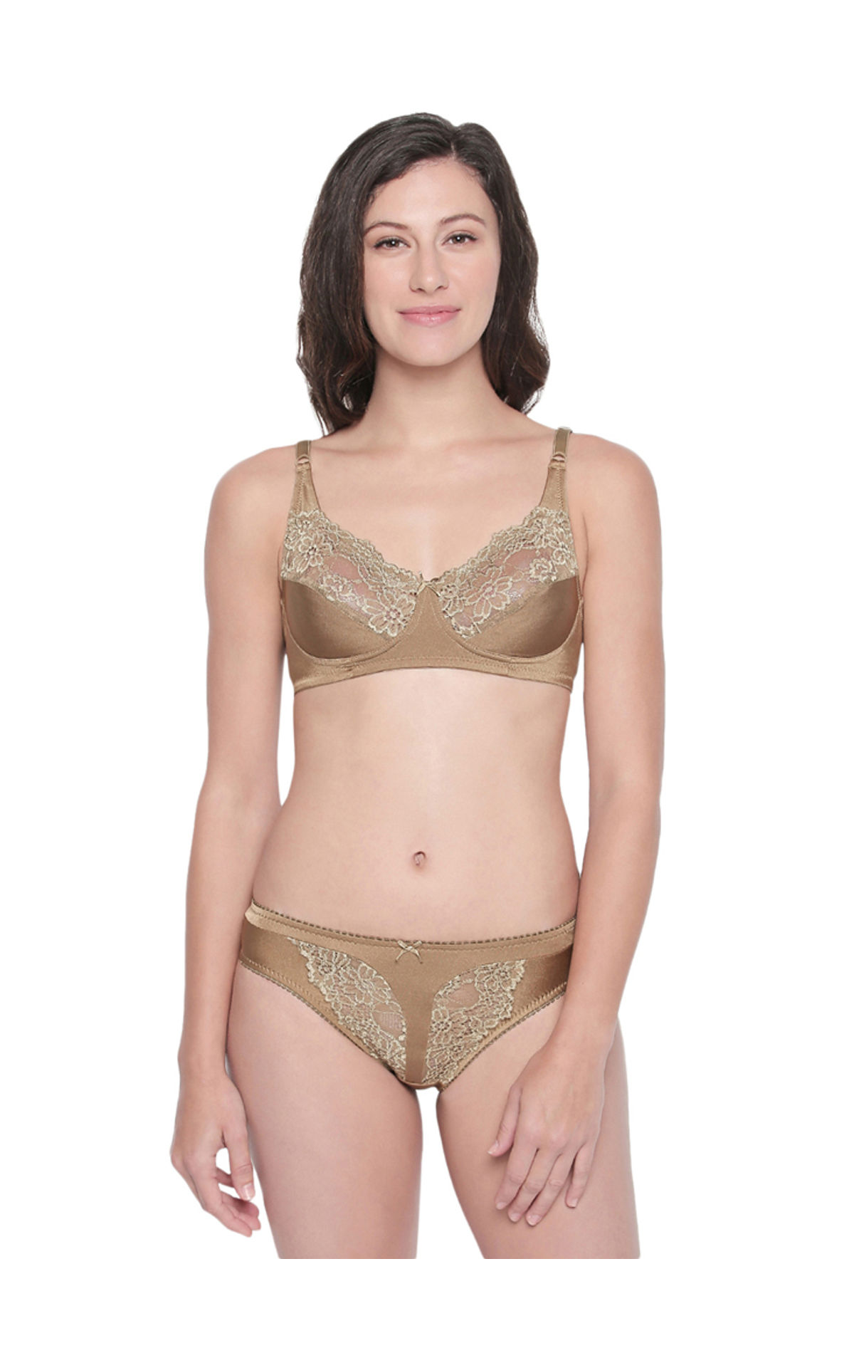 Bodycare Bridal Khaki Bra Panty Lingerie Set - 6403kh, 6403kh