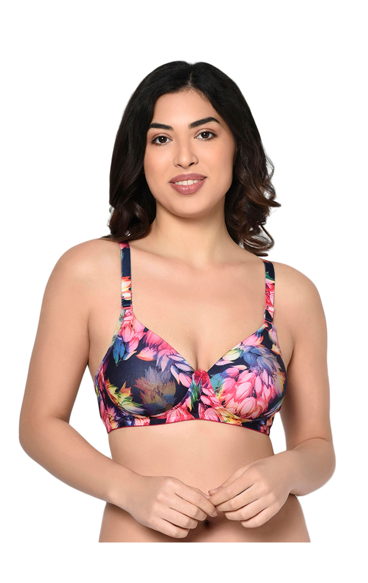 Bodycare Printed Non Padded, Assorted Bra-1571, 1571-assorted