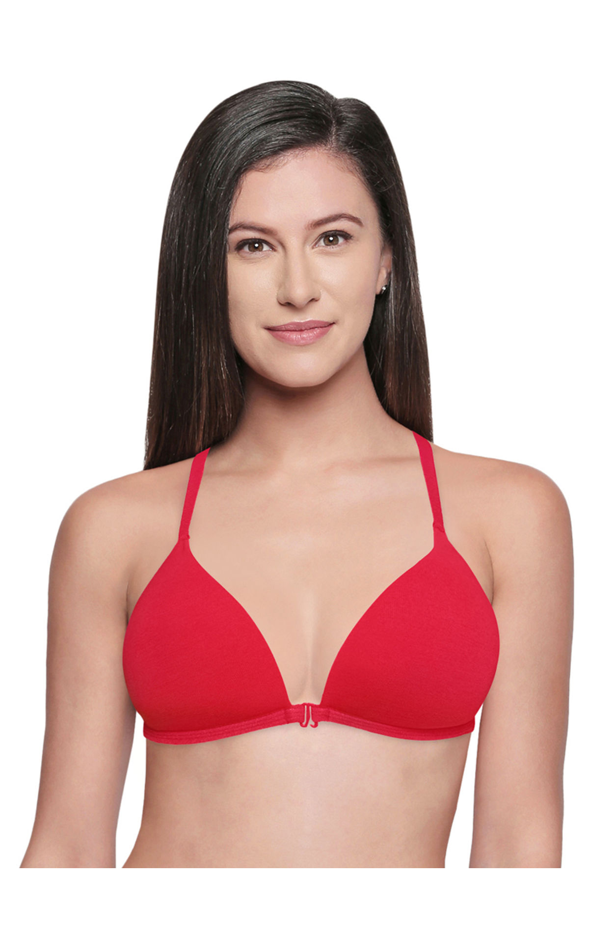 Buy Clovia Women Padded Underwired Front Open Cross Back T-shirt Bra Online  at Low Prices in India 