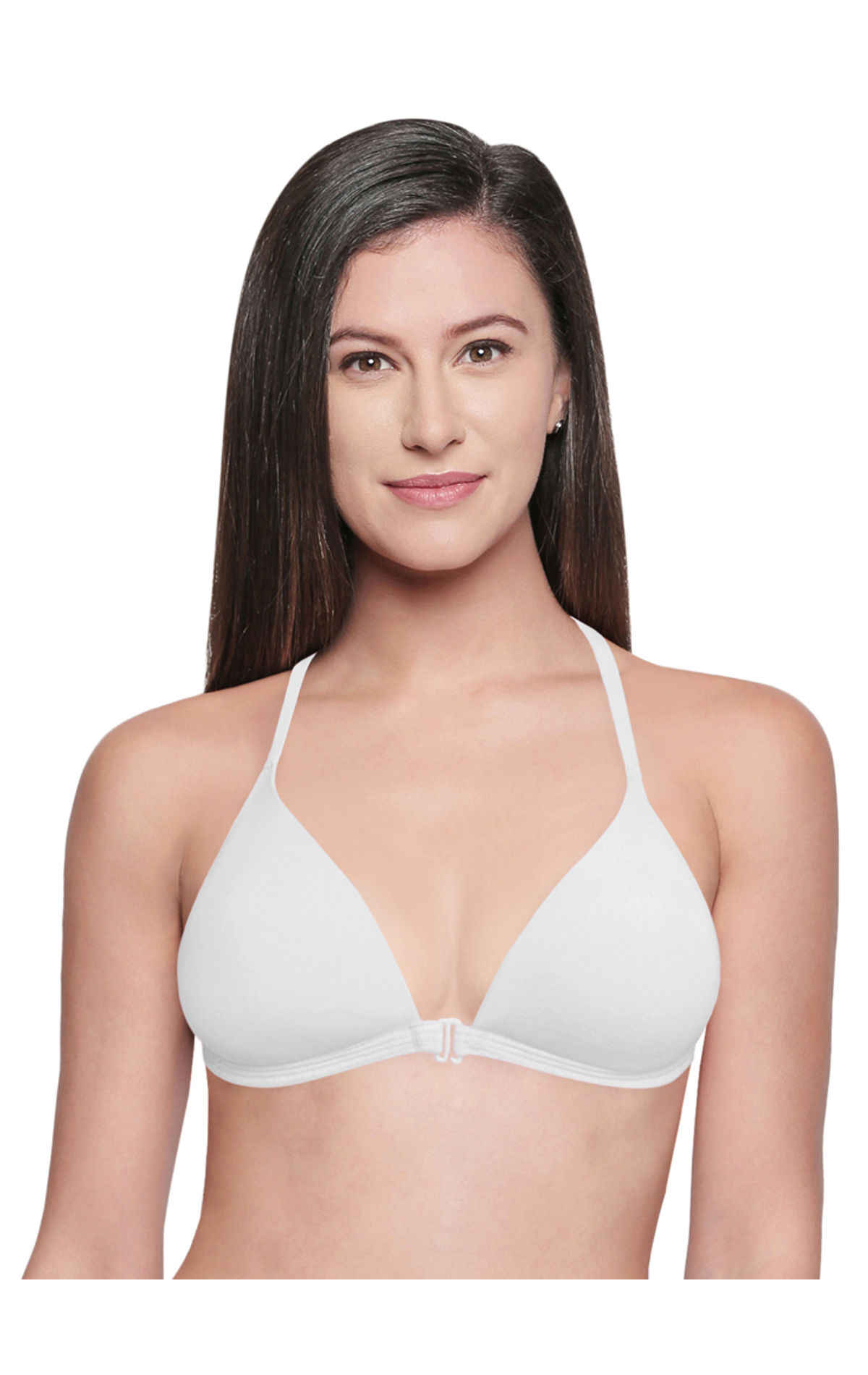 Buy Bodycare 2 Padded Cotton Demi Cup Bra White Online at Low