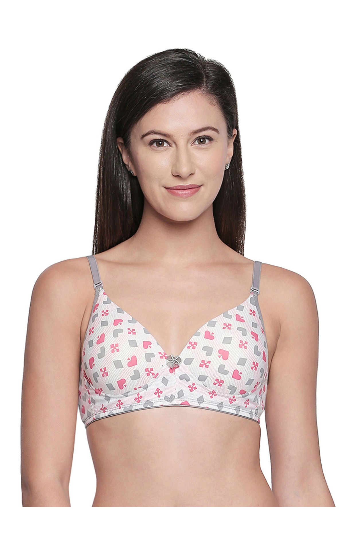 Womens Printed Underwired Padded T-Shirt Bra