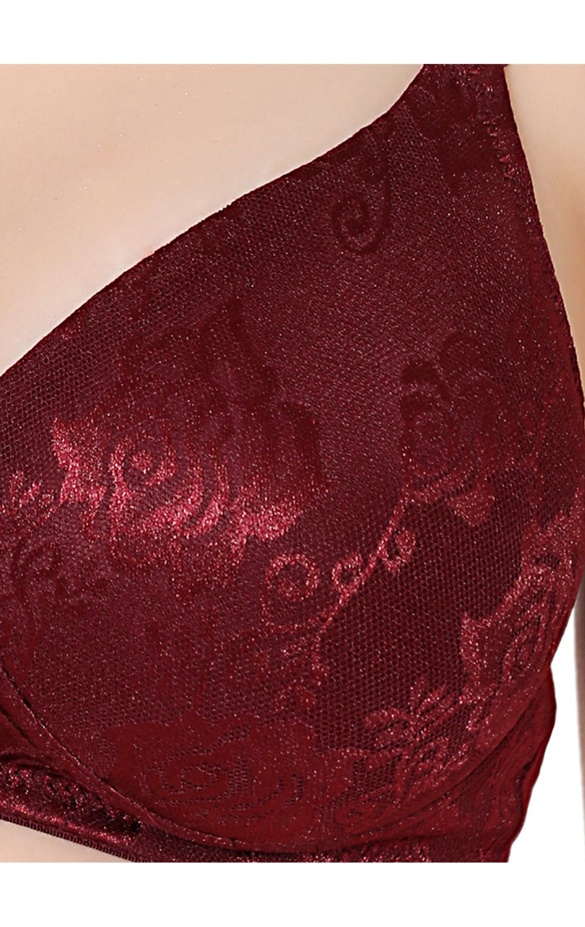 Fabric: 95% Nylon 5% Spandex Maroon Lace Slings Vest Bralette, Party wear  at Rs 65/piece in New Delhi