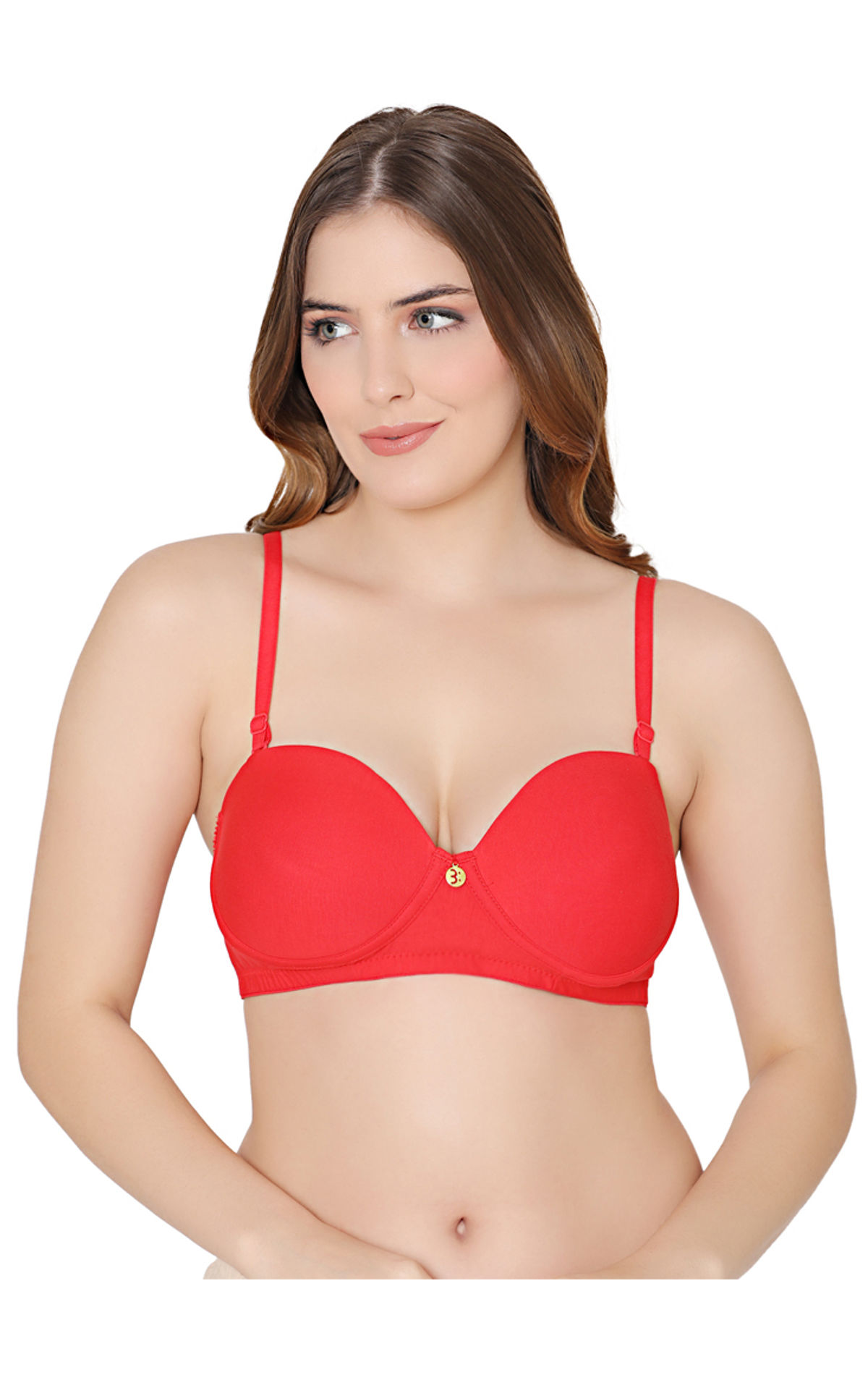 Bodycare cotton spandex wirefree adjustable straps designer net cup non  padded bra-5506LOV