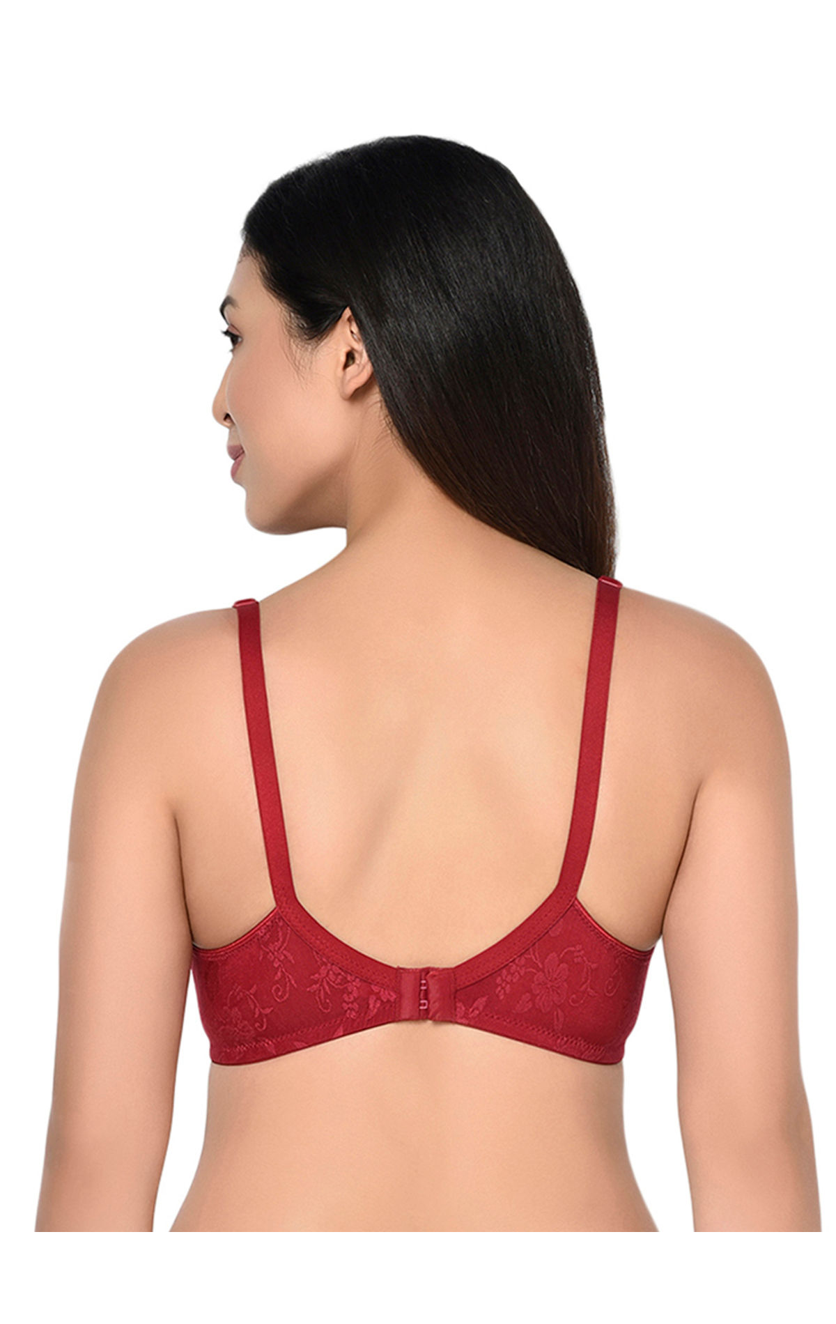 Bodycare Printed Padded Bra-6579-maroon, 6579-maroon