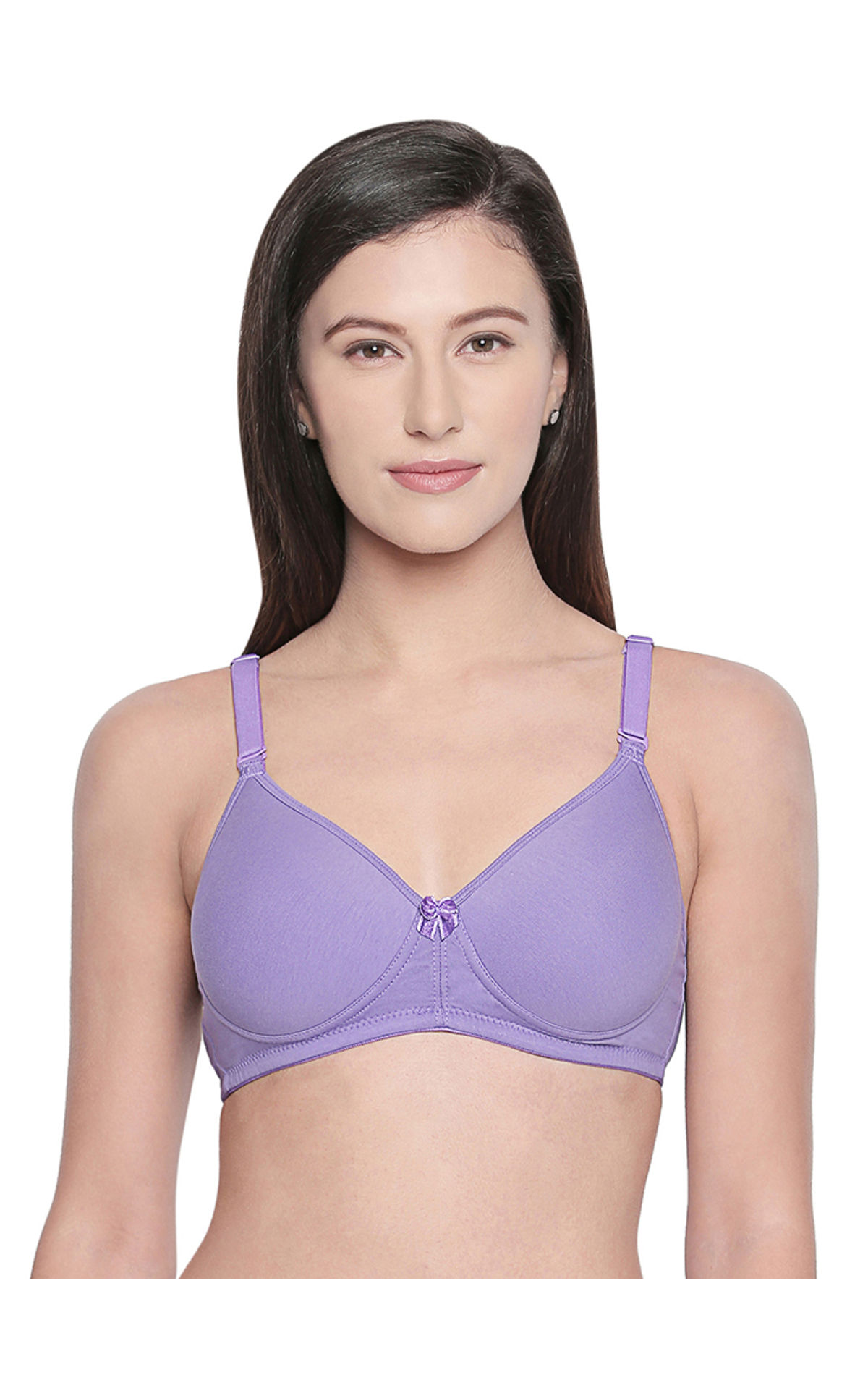 Seamless Padded Bra-bcd Cup Bra With Free Transparent Straps-6590