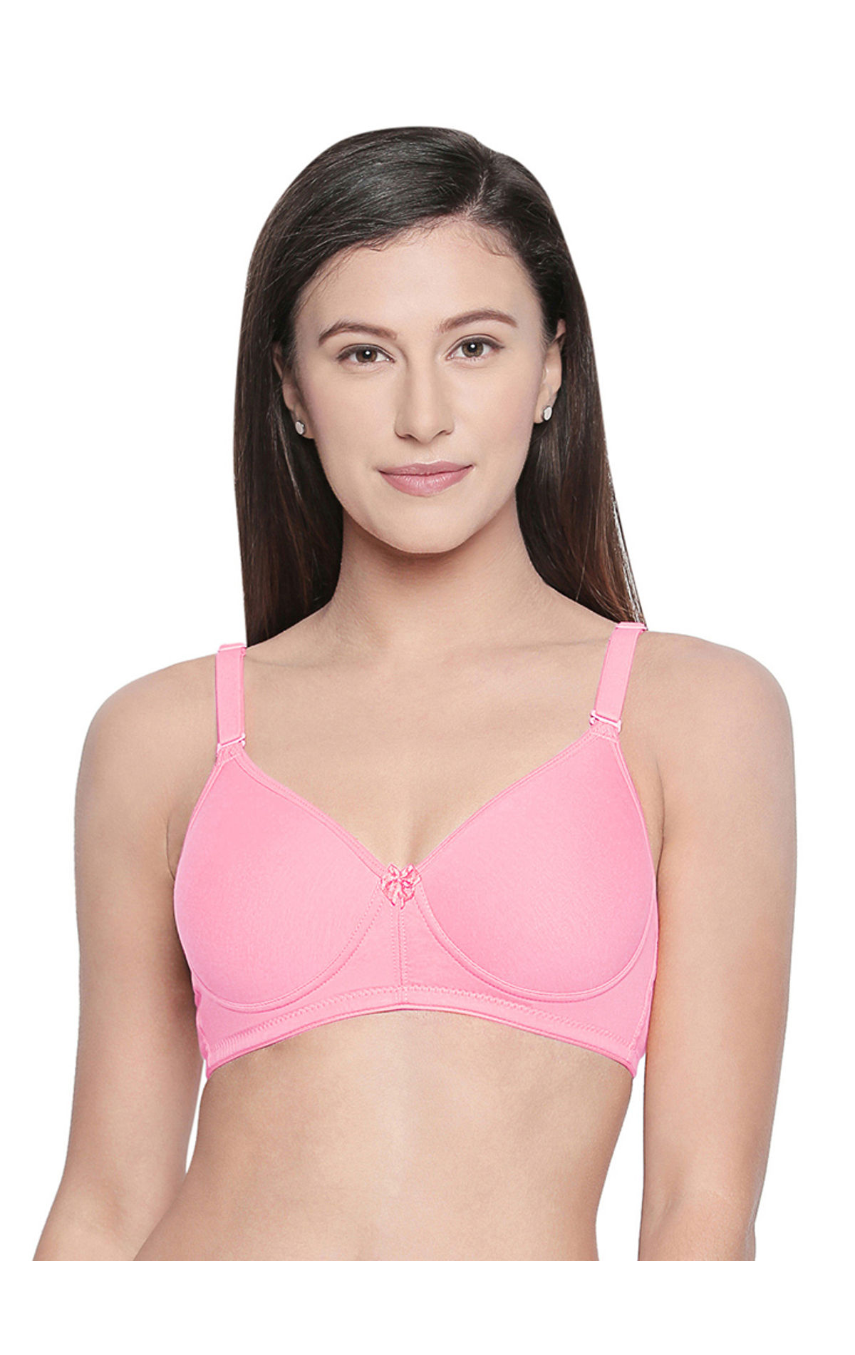 Seamless Padded Bra-bcd Cup Bra With Free Transparent Straps-6590, 6590-pi