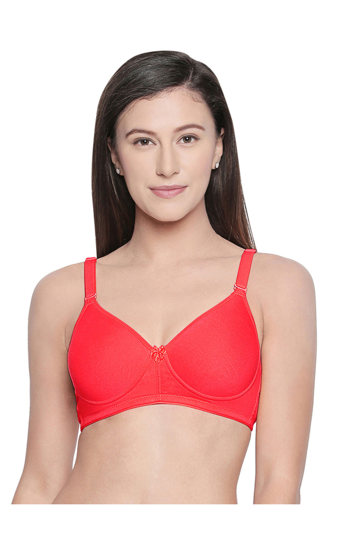 Seamless Padded Bra-BCD Cup Bra with Free Transparent Straps-6590