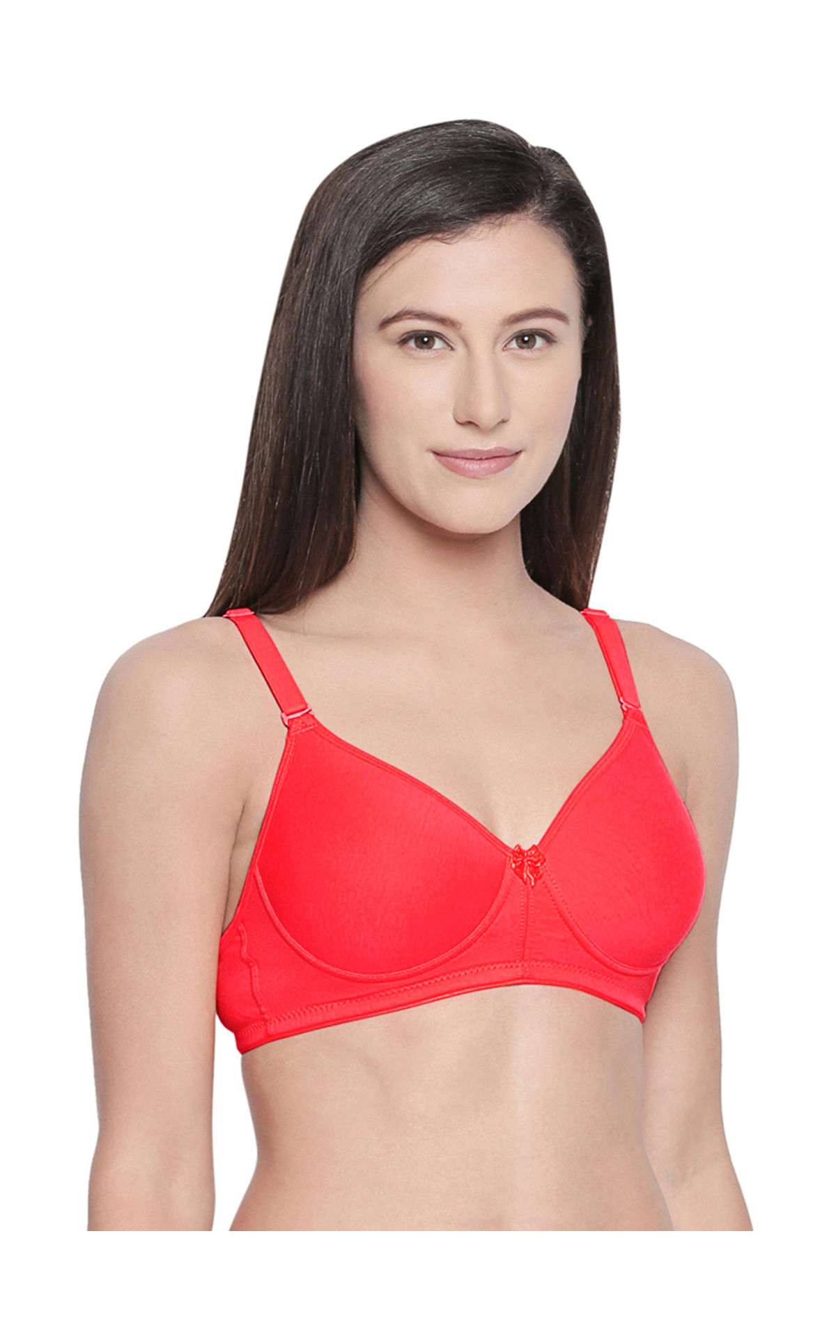 Seamless Padded Bra-bcd Cup Bra With Free Transparent Straps-6590