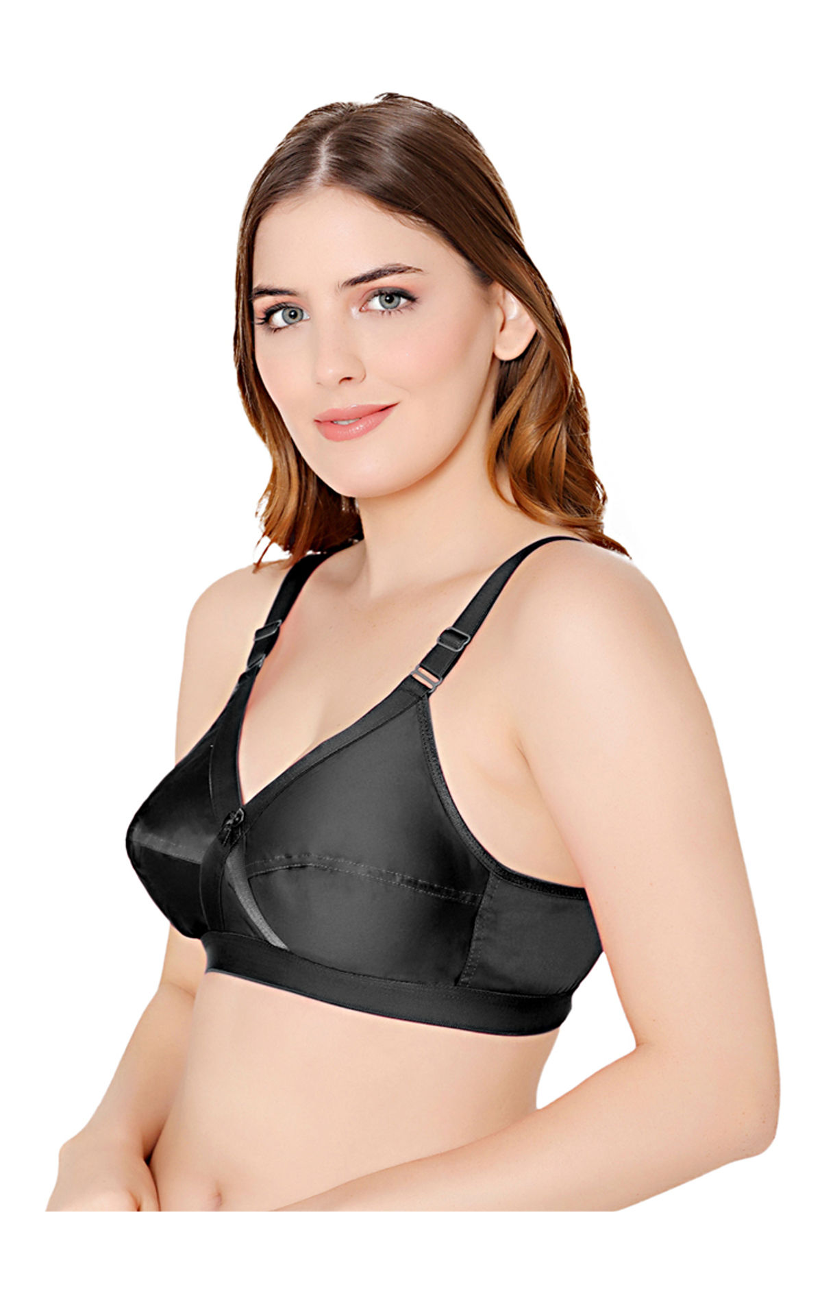 Bodycare cotton blend wirefree adjustable straps comfortable non padded bra -6591B