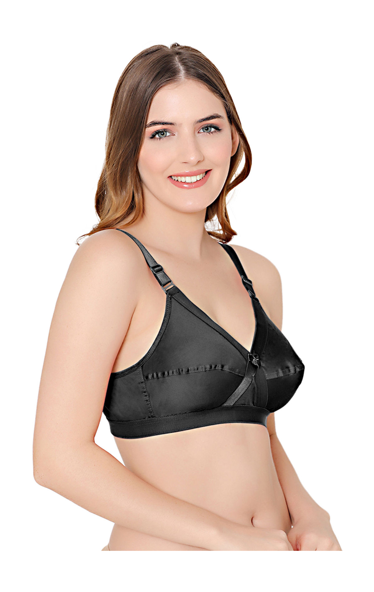 Buy Bodycare cotton spandex wirefree adjustable straps seamless padded  sports bra-1615PI Online at Best Prices in India - JioMart.