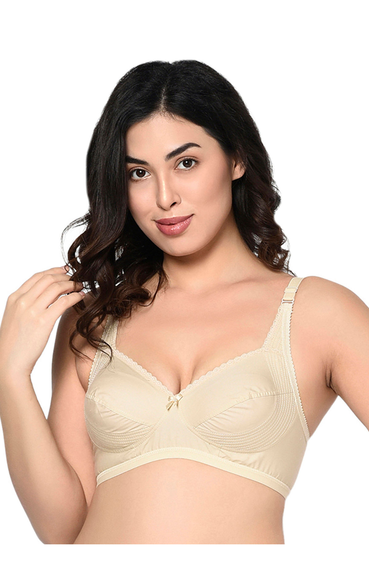 Bodycare Non Padded Minimizer Bra-6592-skin, 6592-skin