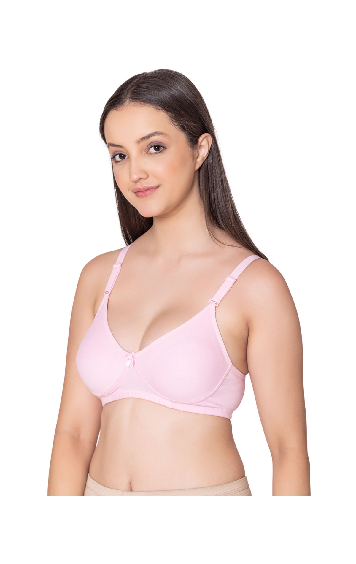 Bodycare polycotton wirefree convertible straps moulded cup non padded  bra-6594B