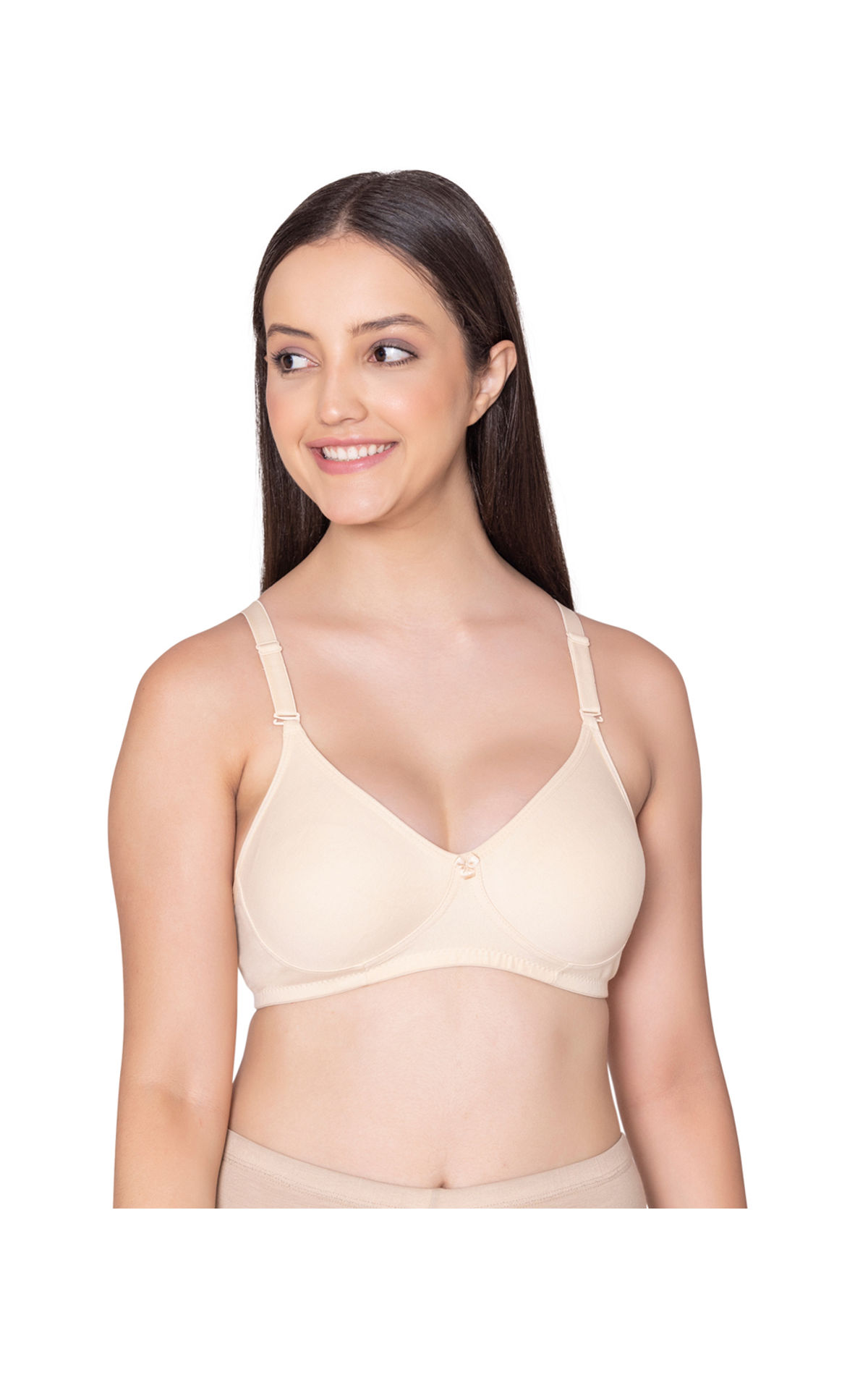 Bodycare polycotton wirefree convertible straps moulded cup non padded  bra-6594S