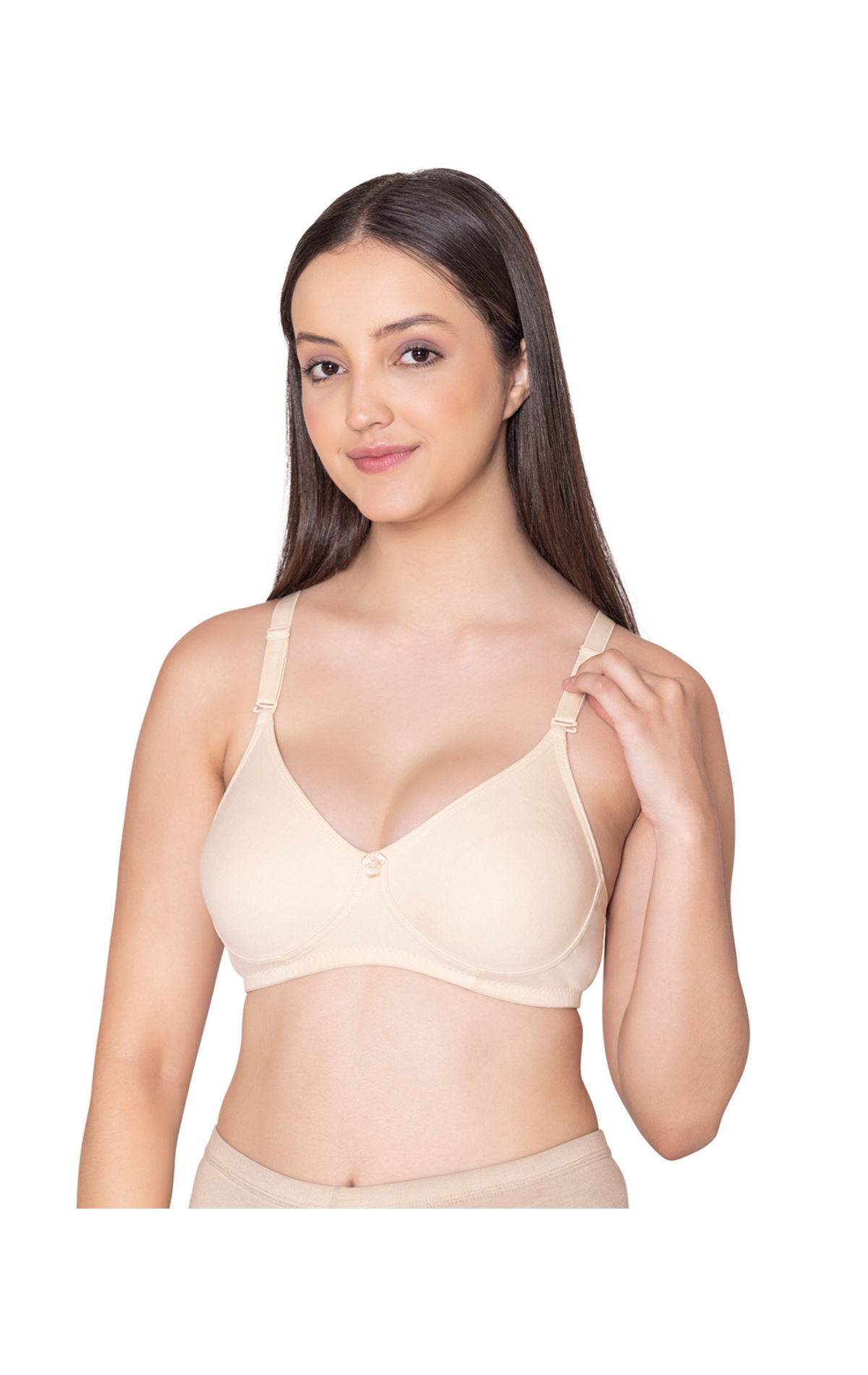 Bodycare polycotton wirefree convertible straps moulded cup non padded  bra-6594S