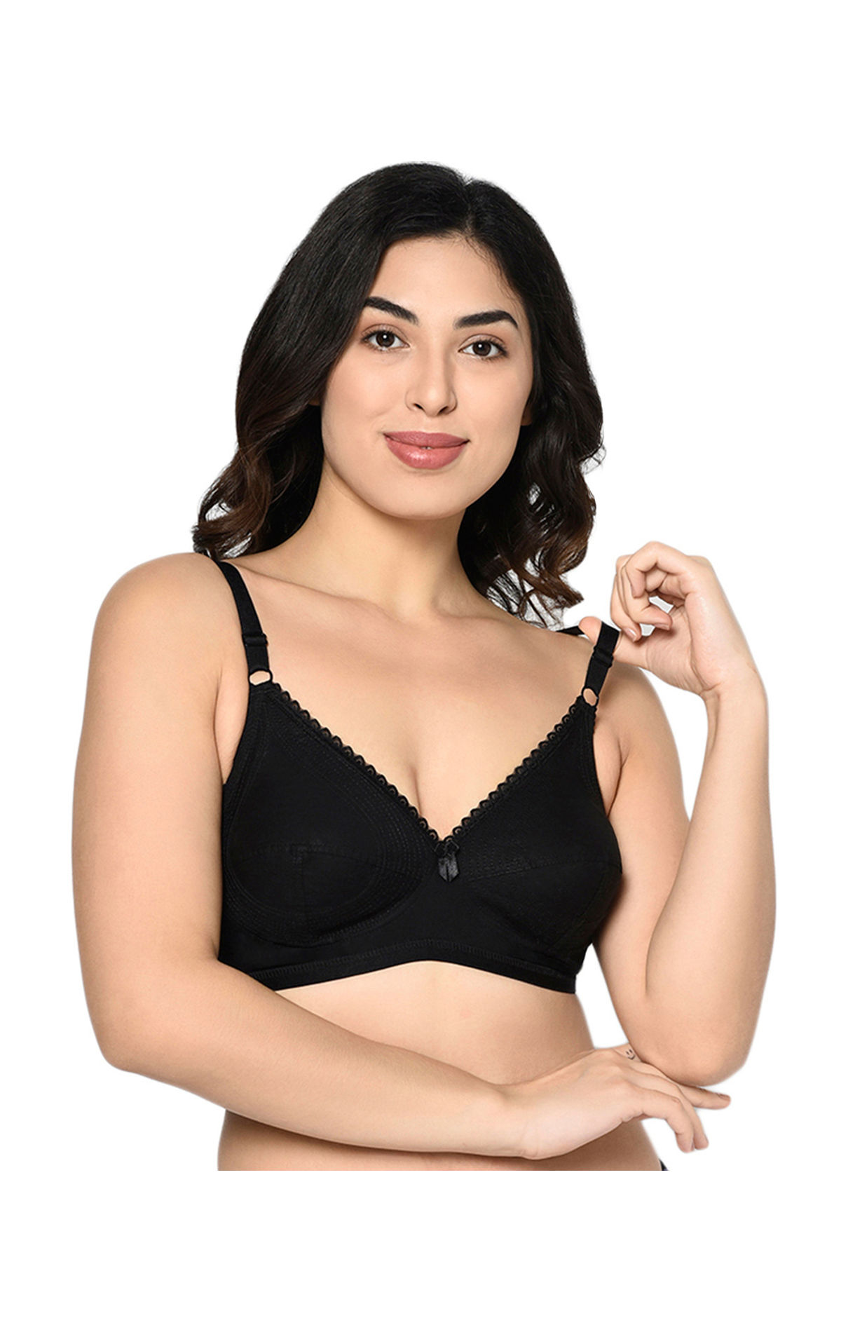 BODYCARE Cotton Non-Padded Non-Wired Sports Bra (Pack of 4