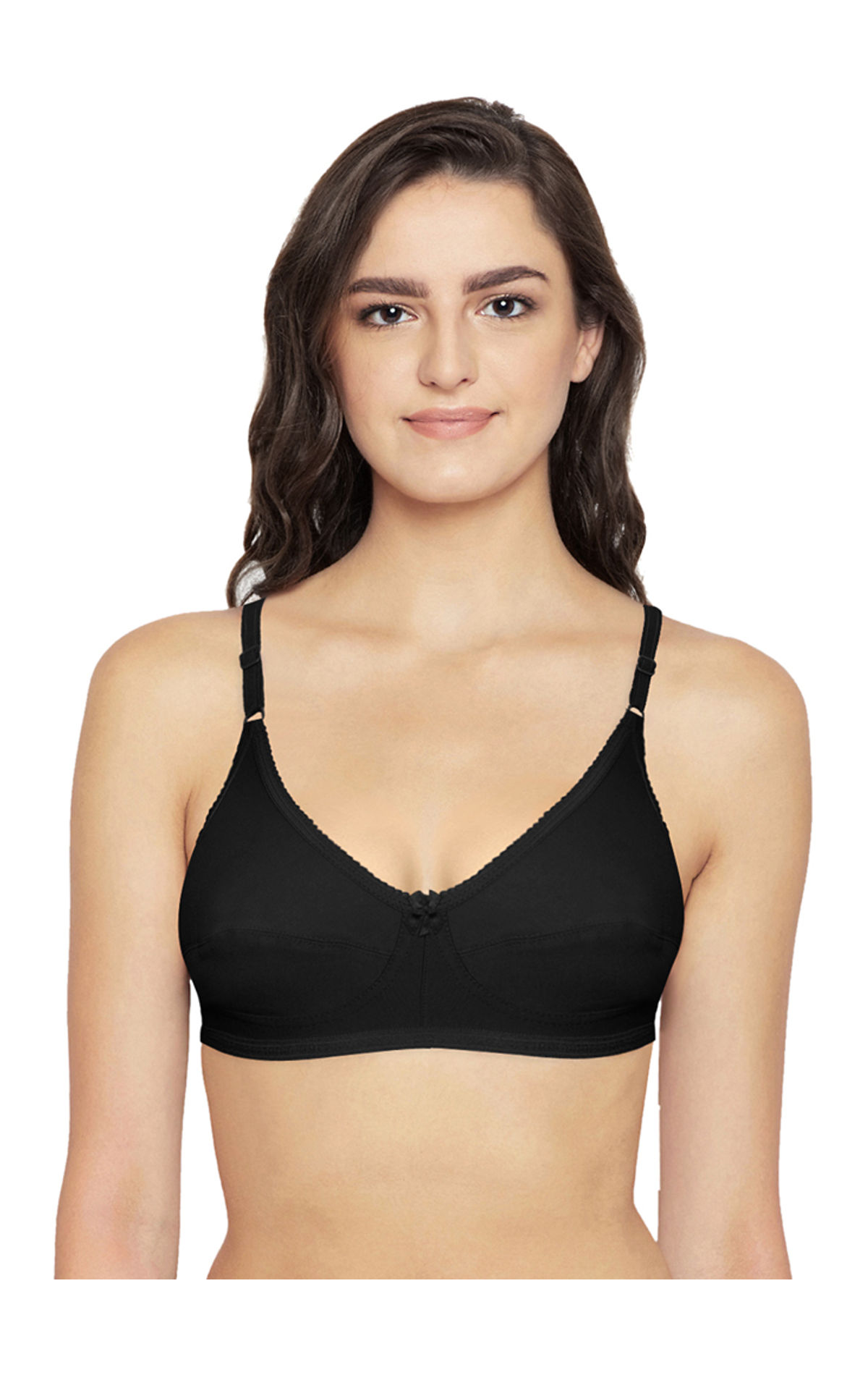 Buy Bodycare Pack Of 4 Full Coverage Bra - Black online