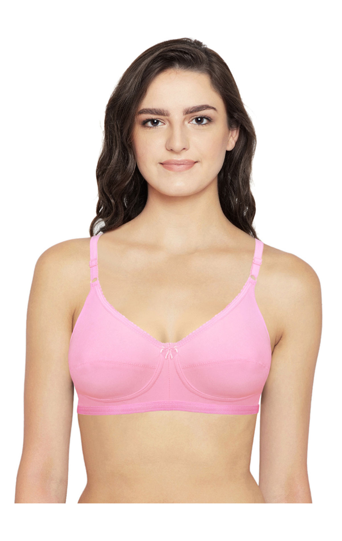 Bodycare Full Coverage, Non Padded Bra-6817-pink