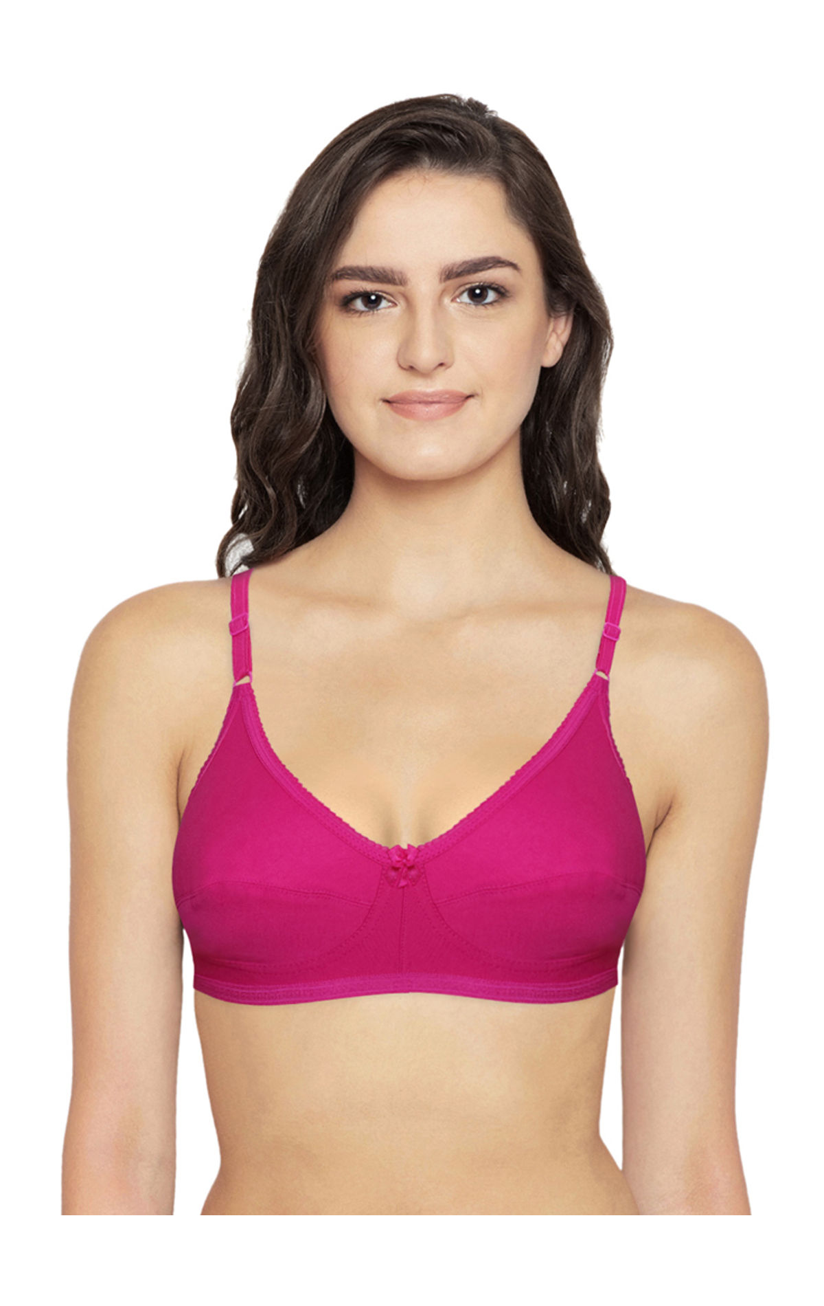 Buy Bodycare Low Coverage, Front Open, Padded Solid Color Bra in