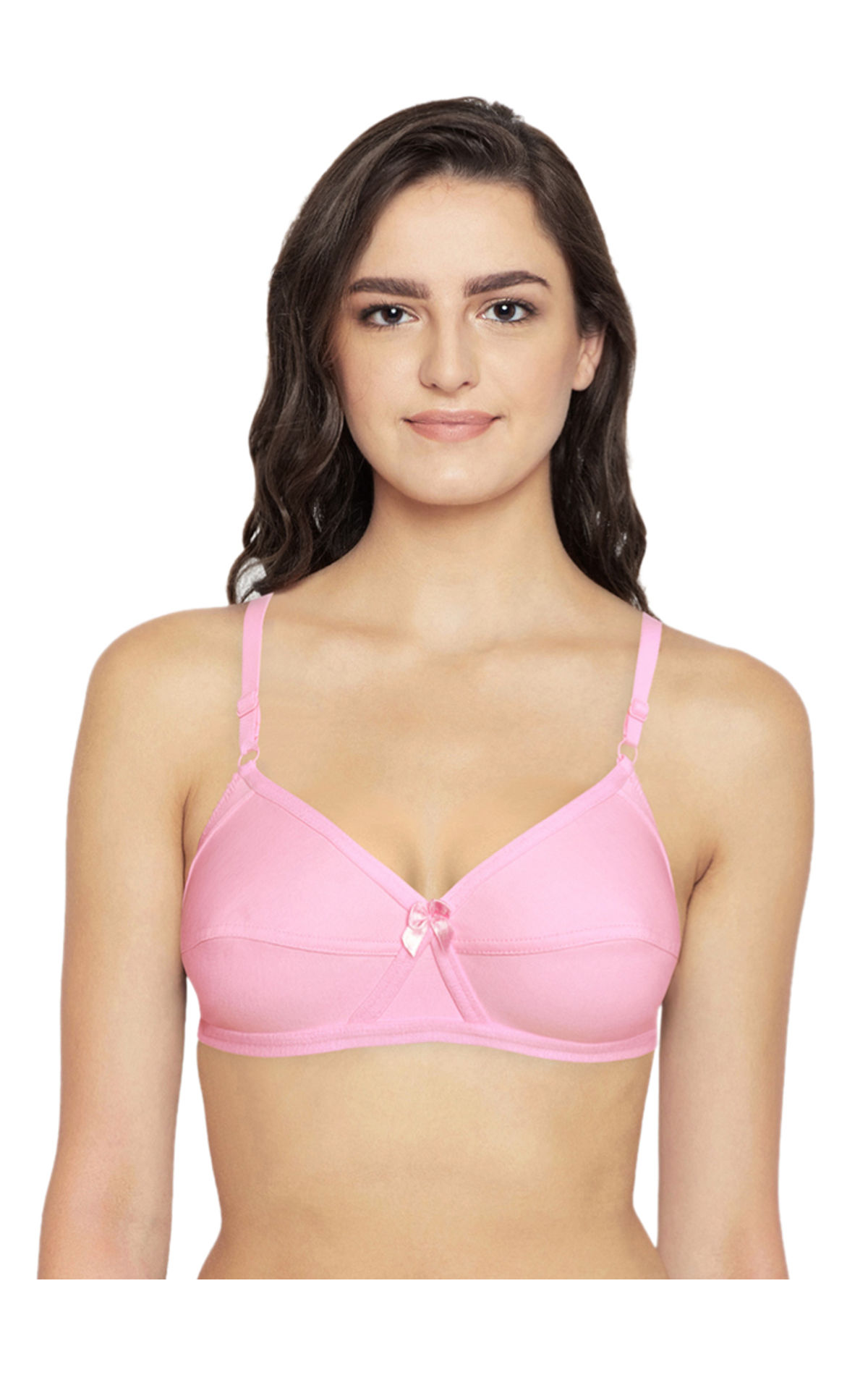 Bodycare Full Coverage, Non Padded Bra-6824-pink, 6824-pink