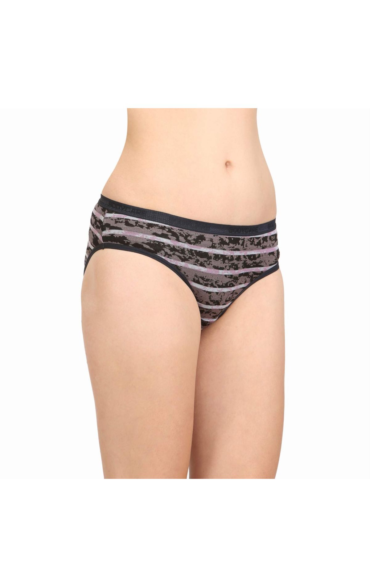 Bodycare 100% Cotton Printed High Cut Panty