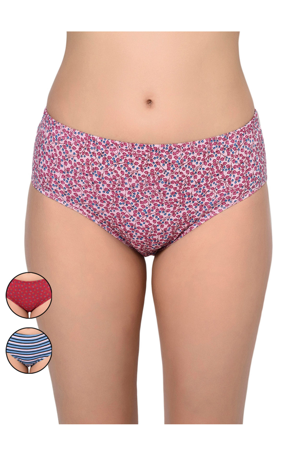 Bodycare Pack Of 3 Printed Panty In Assorted Print-810-3pcs, 810-3pcs