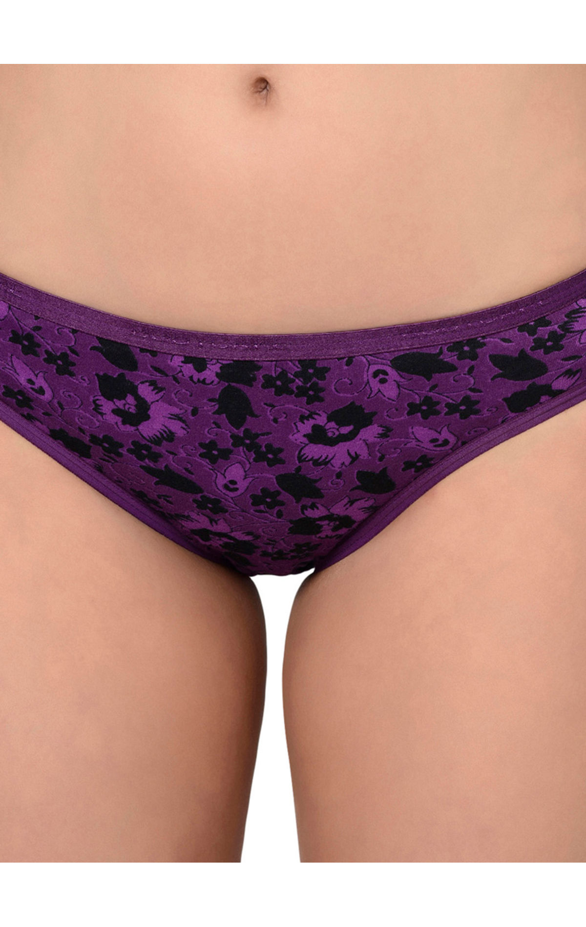 Purple Ladies Flower Printed Panty at Rs 35/piece in Mainpuri