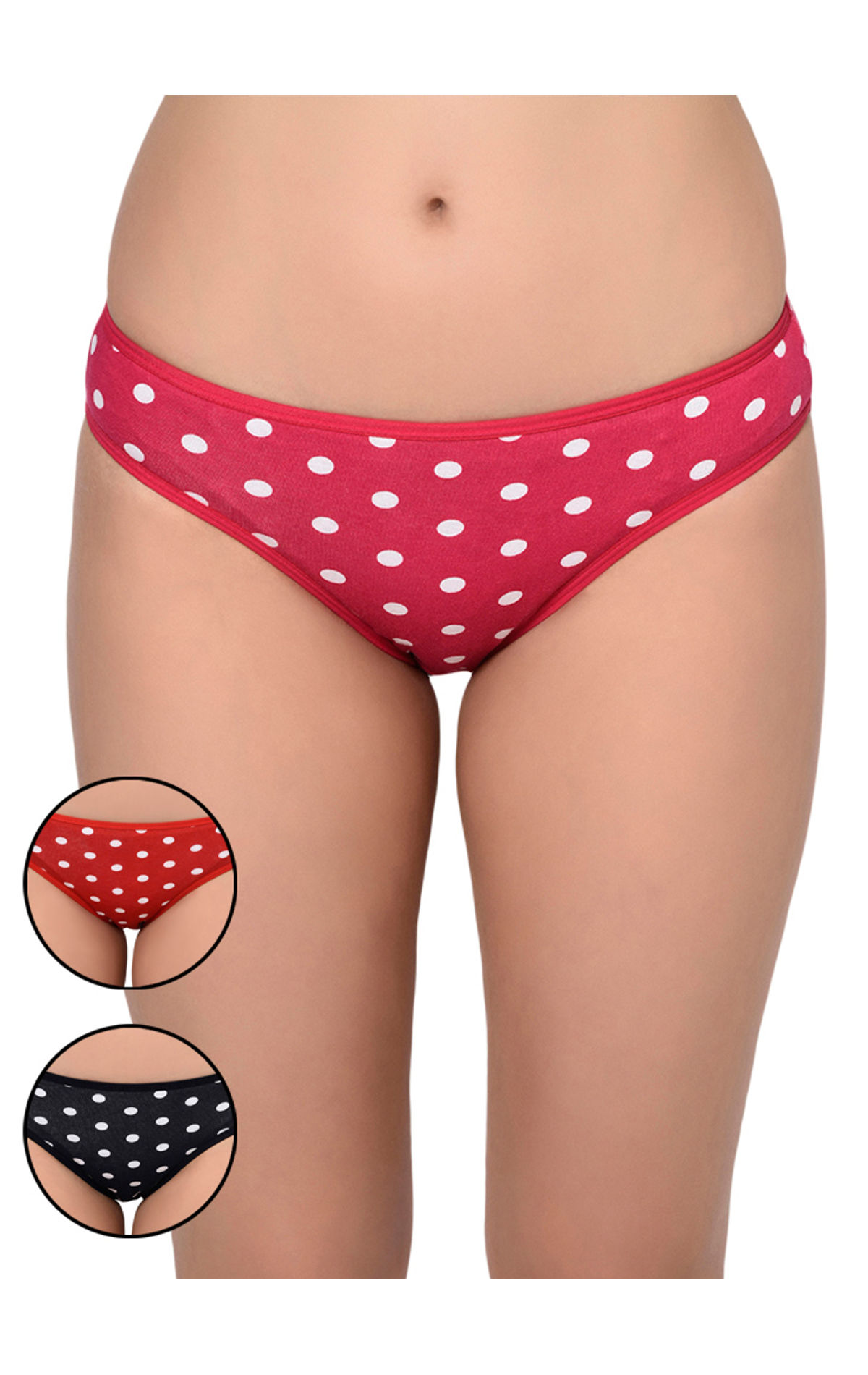  Bodycare Panty Ladies Panties Pack Of 3 Womens Cotton Panty /  Stylus