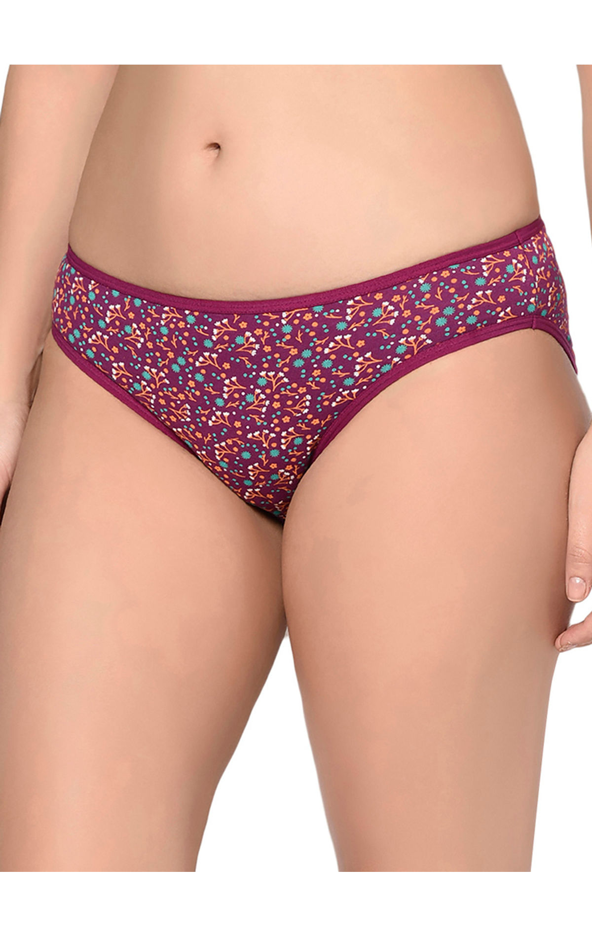 Bodycare Pack Of 3 Stripes Hipster Panty In Assorted Print-9460