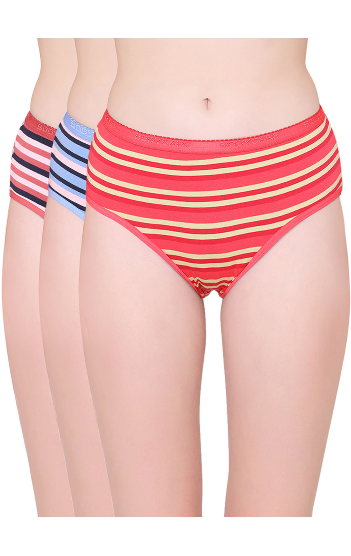 Womens Cotton Briefs - Comfort Band Leg Underwear - 3 Pack