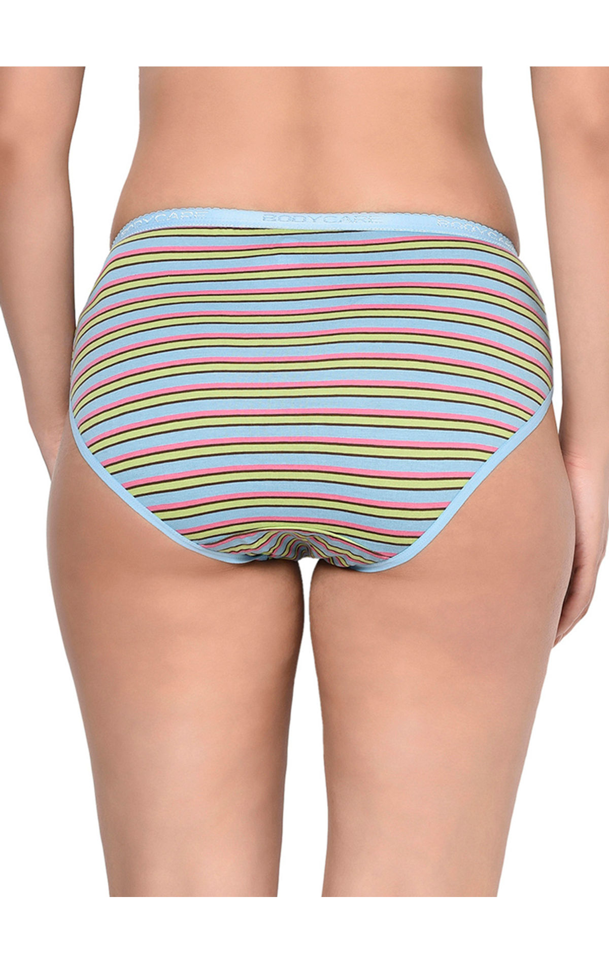 Bodycare Pack Of 3 Stripes Hipster Panty In Assorted Print-9460