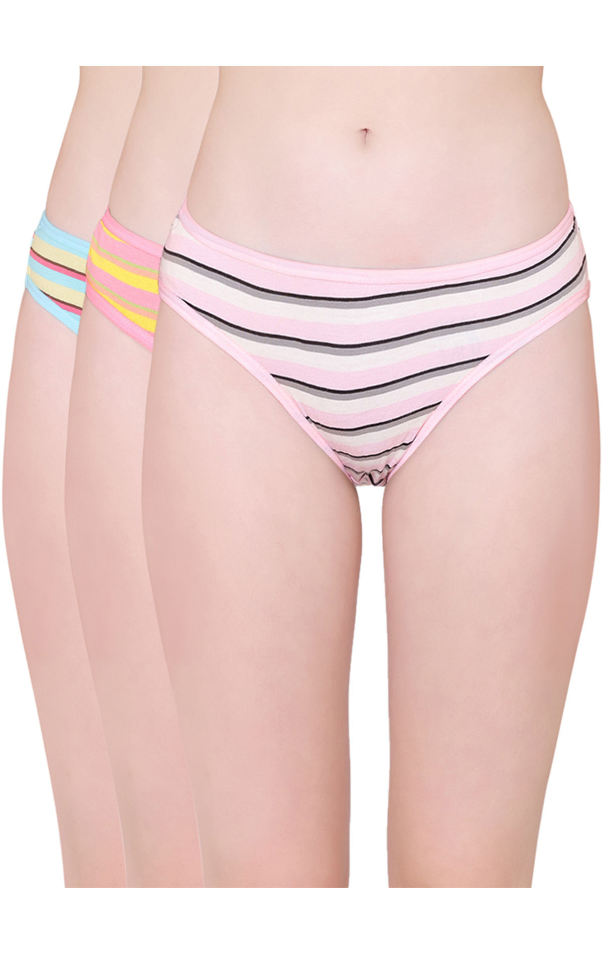 3 Pack Teenage Bikini Striped Bikini G String Women's Underwear Cotton  Brazilian Back Panty Fit for EU 40-42 price in UAE,  UAE