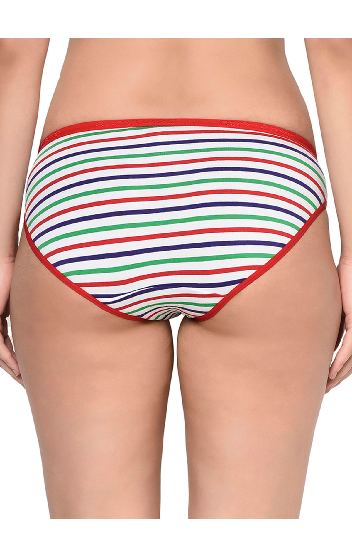 Bodycare Pack Of 3 Stripes Hipster Panty In Assorted Print-9460, 9460-3pcs