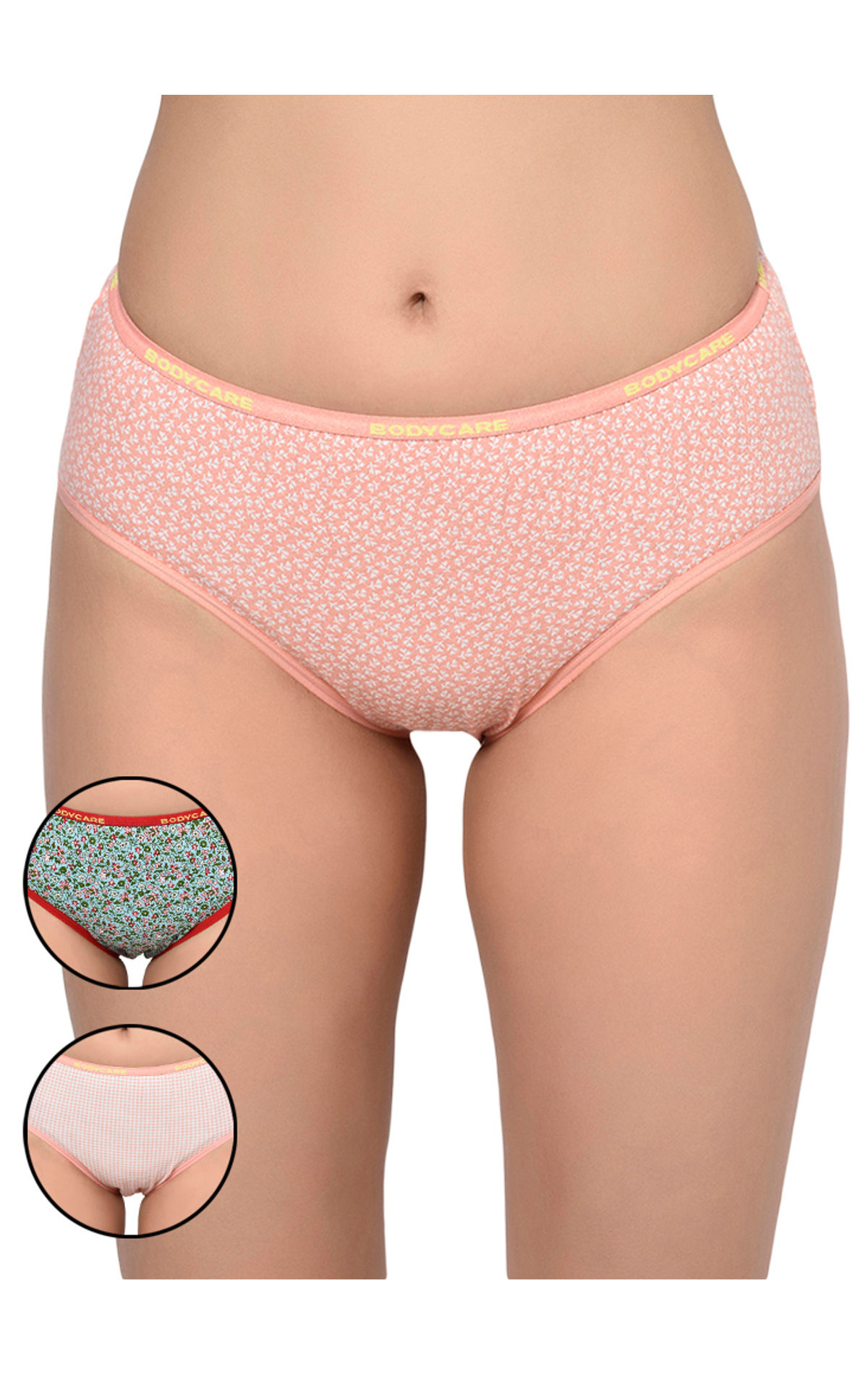 Bodycare Pack Of 3 Hipster Panty In Assorted Print-9560