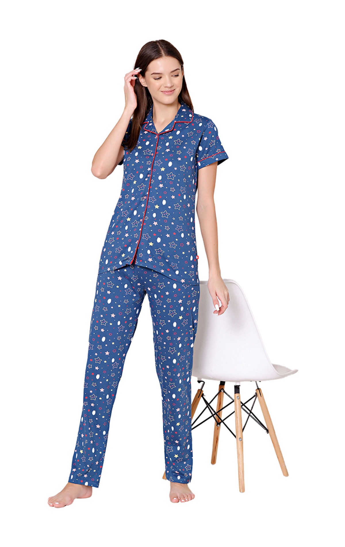 Full Length Printed Premium Quality Women Night Suit Set, Pants, Cotton at  Rs 415/piece in Mumbai