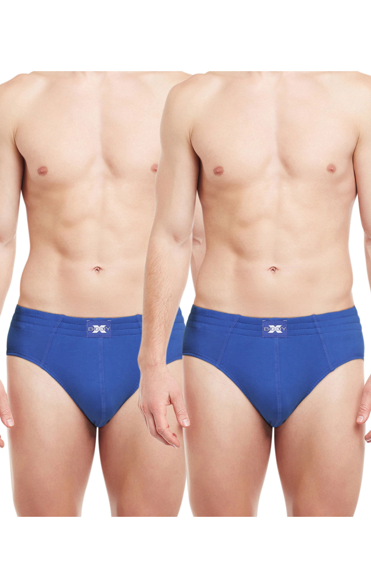Body X Solid Briefs-pack Of 2-bx13b, Bx13b-e Blue