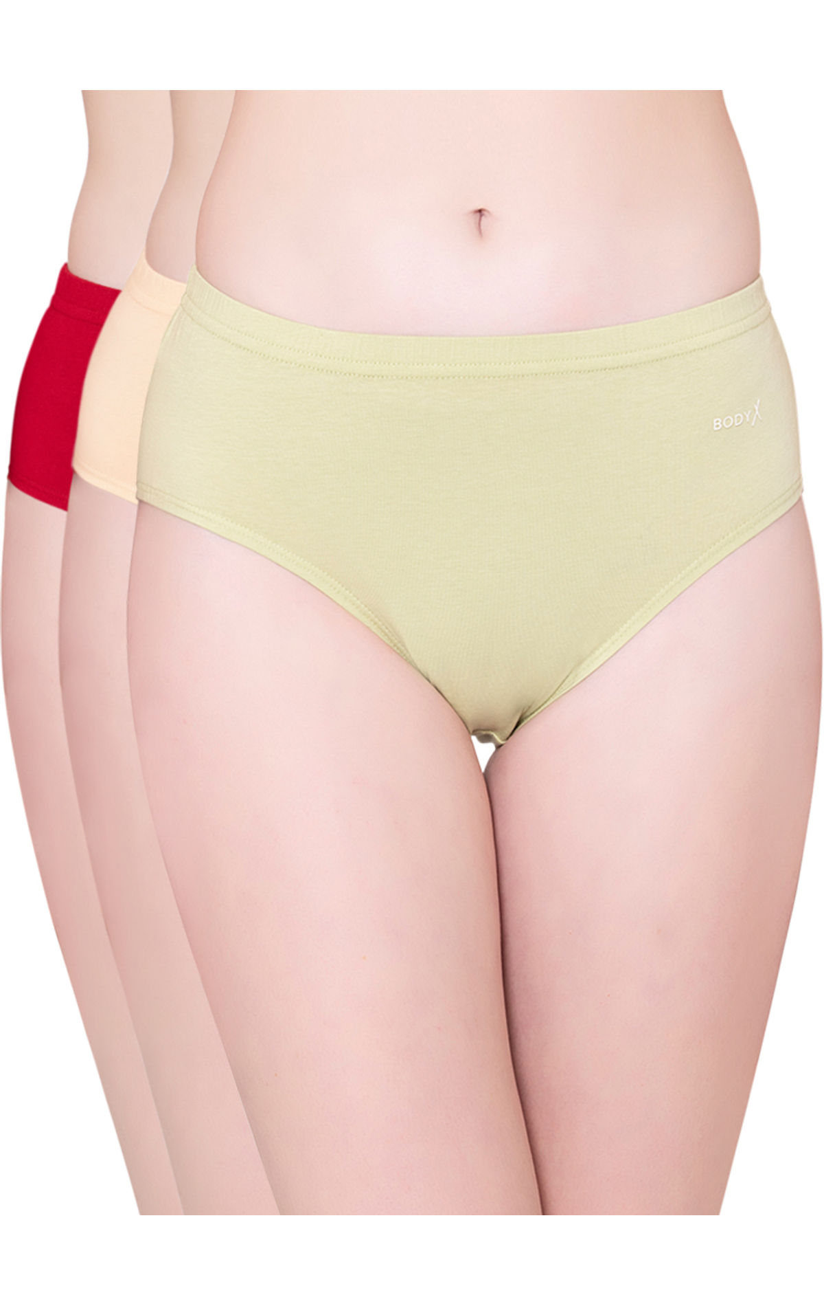 Bodycare Women's Cotton Spandex Multicolor Solid Shorty Briefs – Online  Shopping site in India