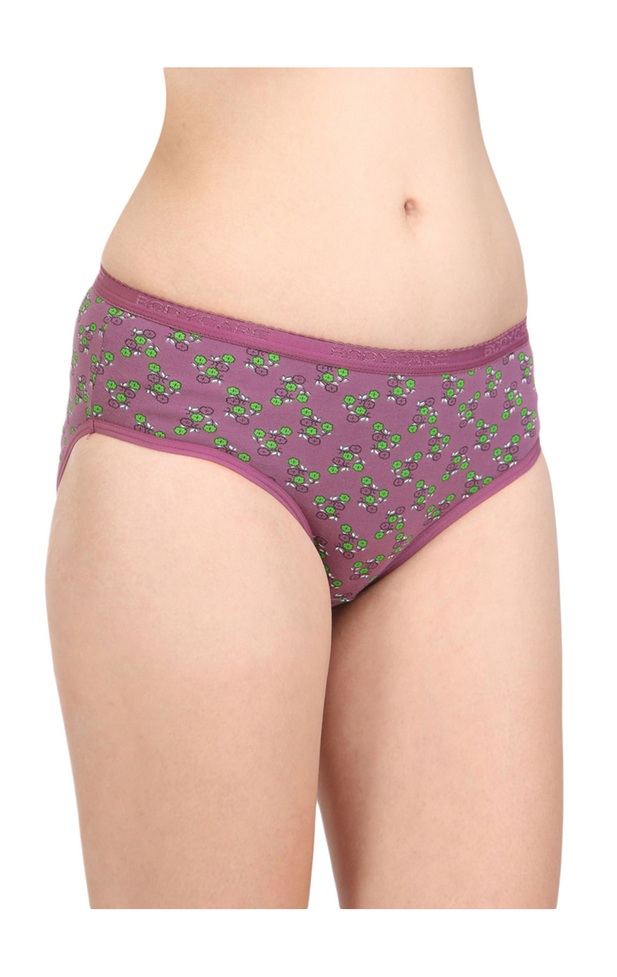 Bodycare Women's Cotton Hipster Inner Elastic Printed Panty 3700