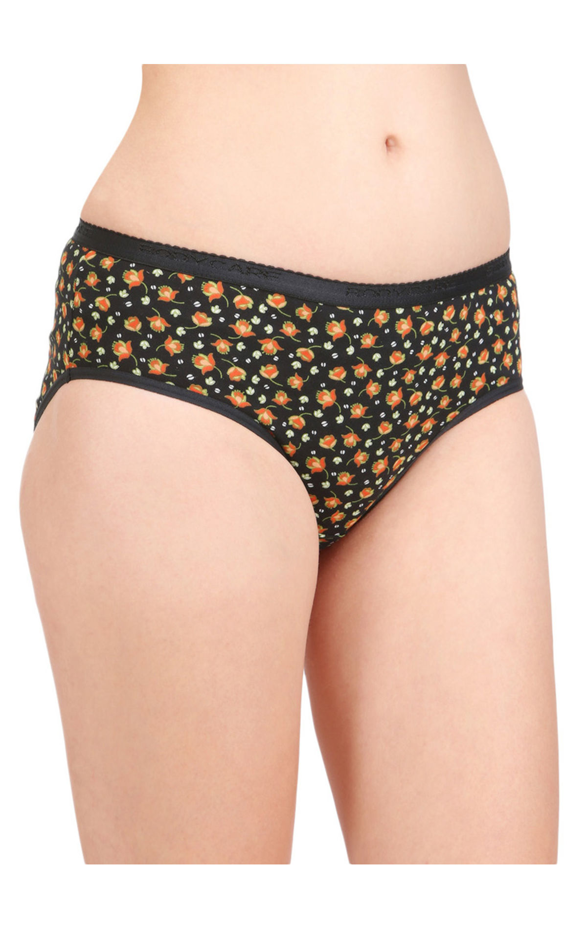 Buy BODYCARE Women's Printed Cotton Briefs (Assorted; 32) - Pack of 6 at