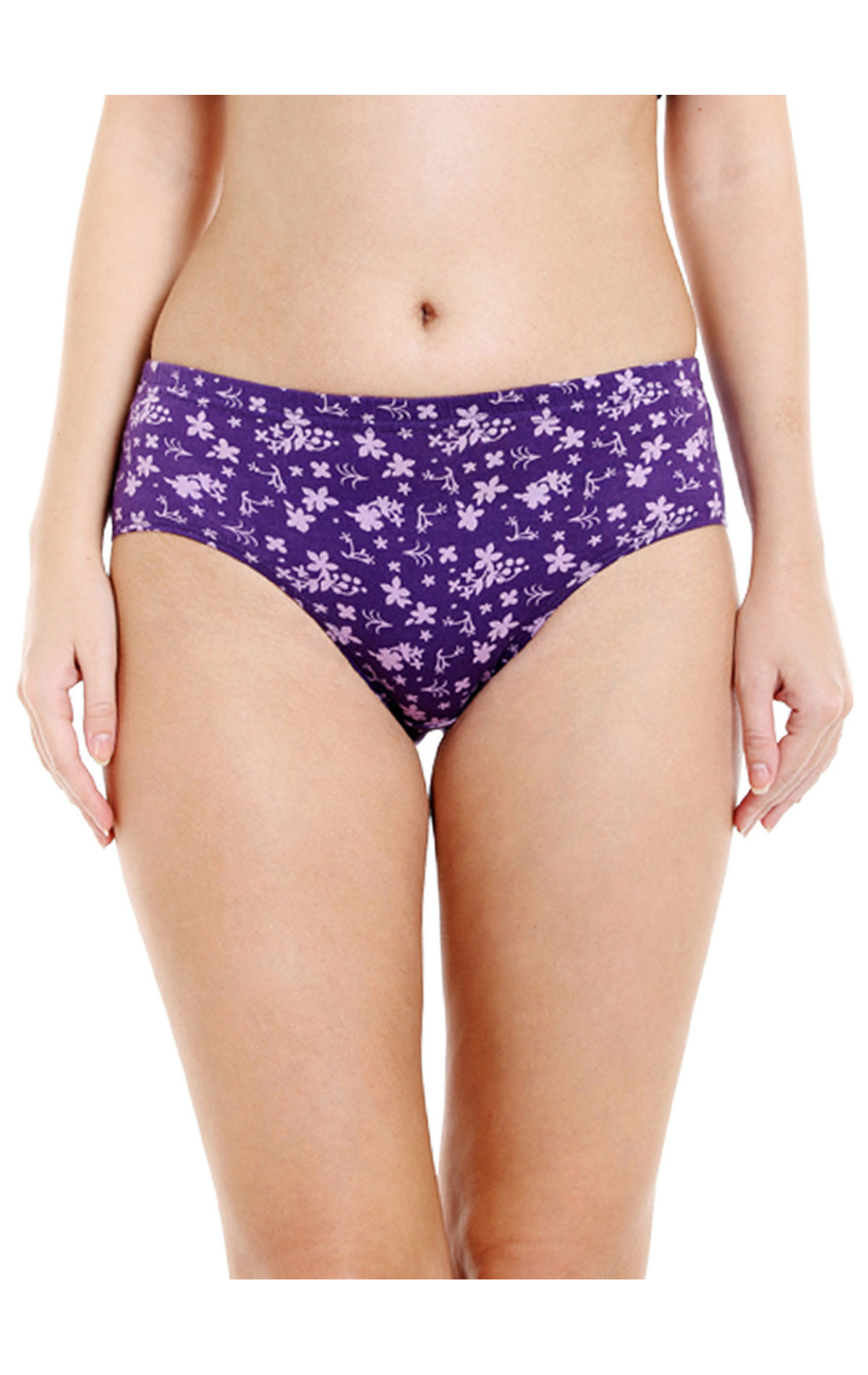 Bodycare Pack Of 6 Printed Hipster Briefs Deluxe Panties In Assorted Color  - E9600-6pcs-b, E9600-6pcs-b