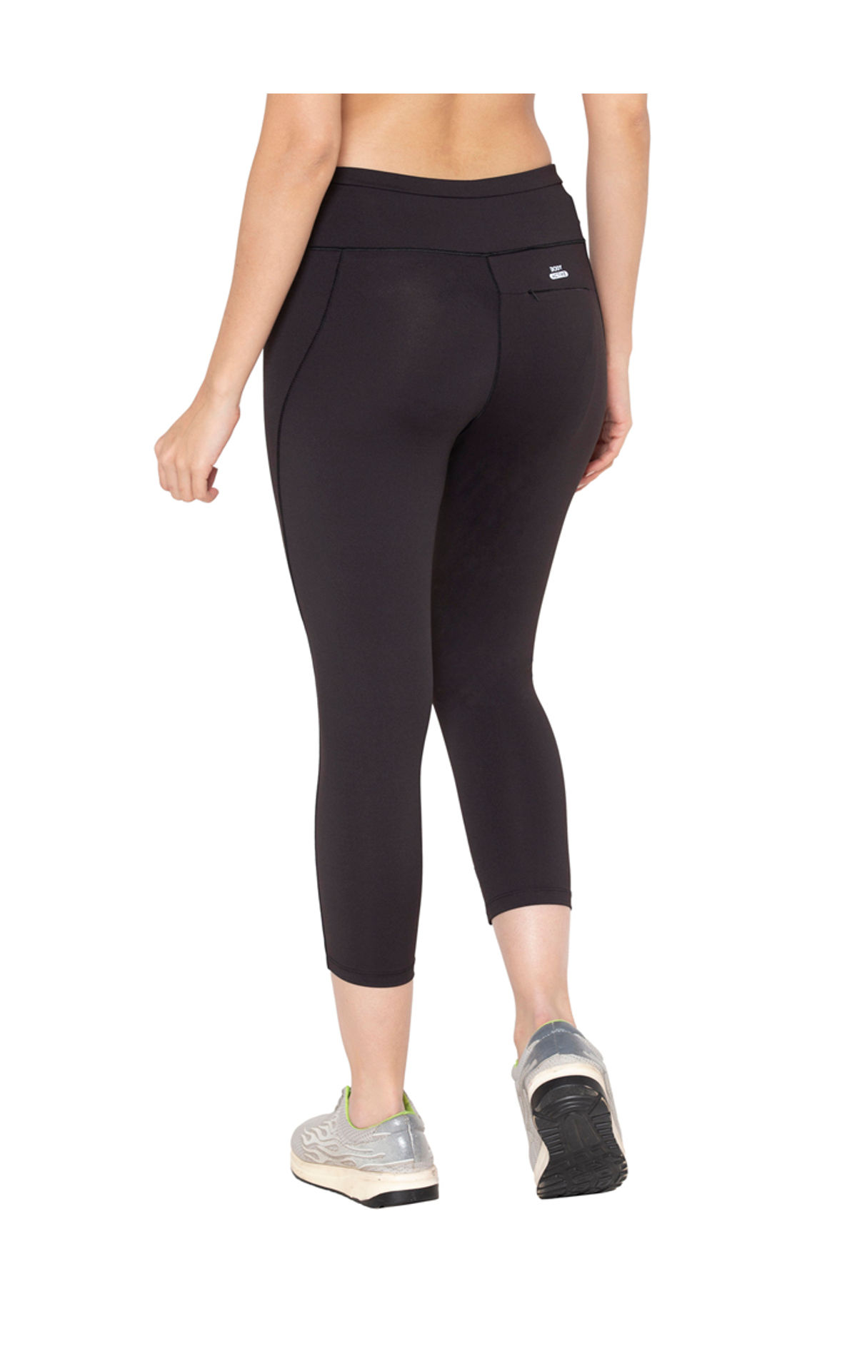 Buy BODYACTIVE Women's High Waisted Yoga Capris with Pockets, Non See  Through Workout Sports Running Capri, Tummy Control-LC09-BLK Online at Best  Prices in India - JioMart.