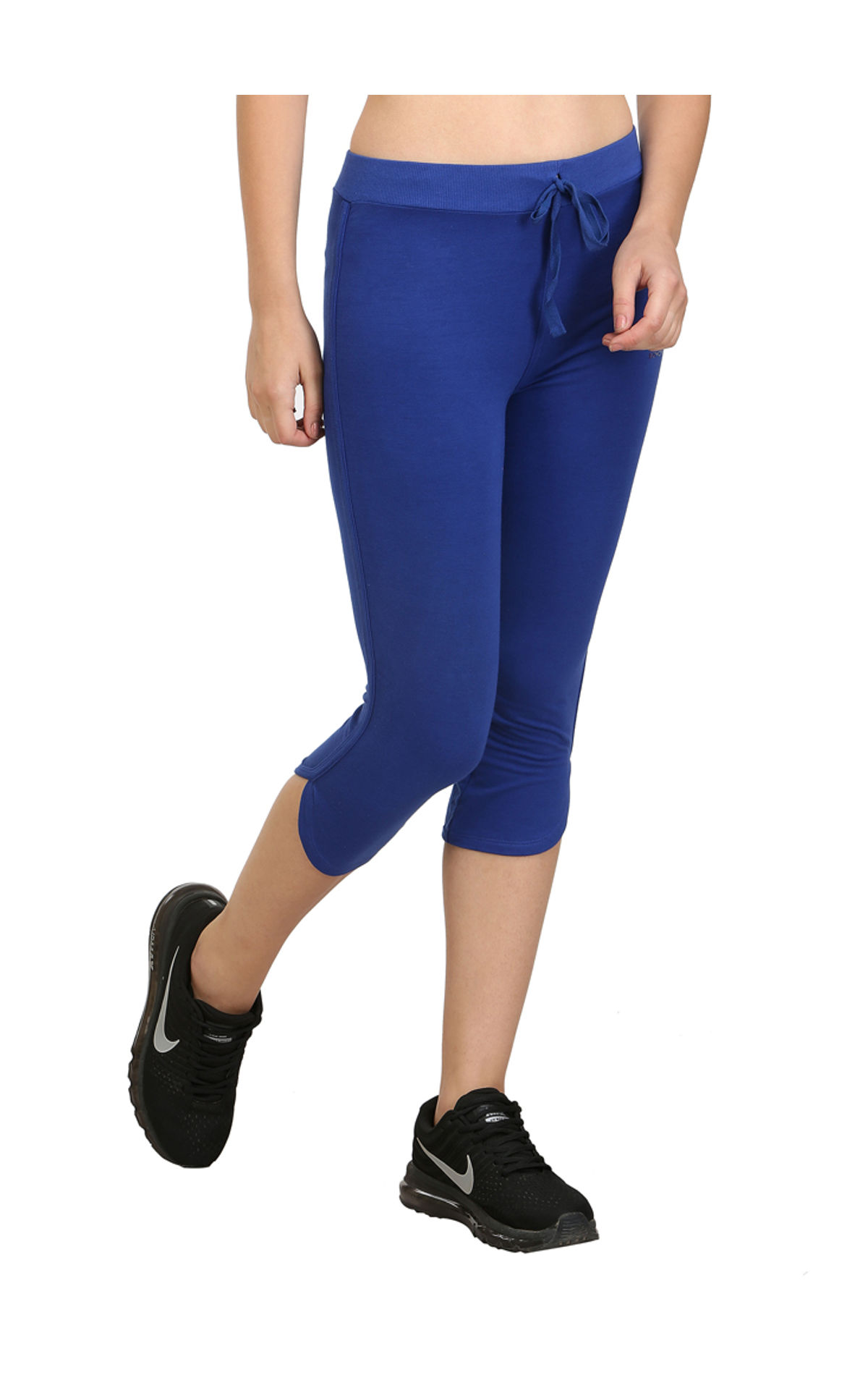 Bodyactive Women Royal Blue Capris-lc3-rbl, Lc3-rbl