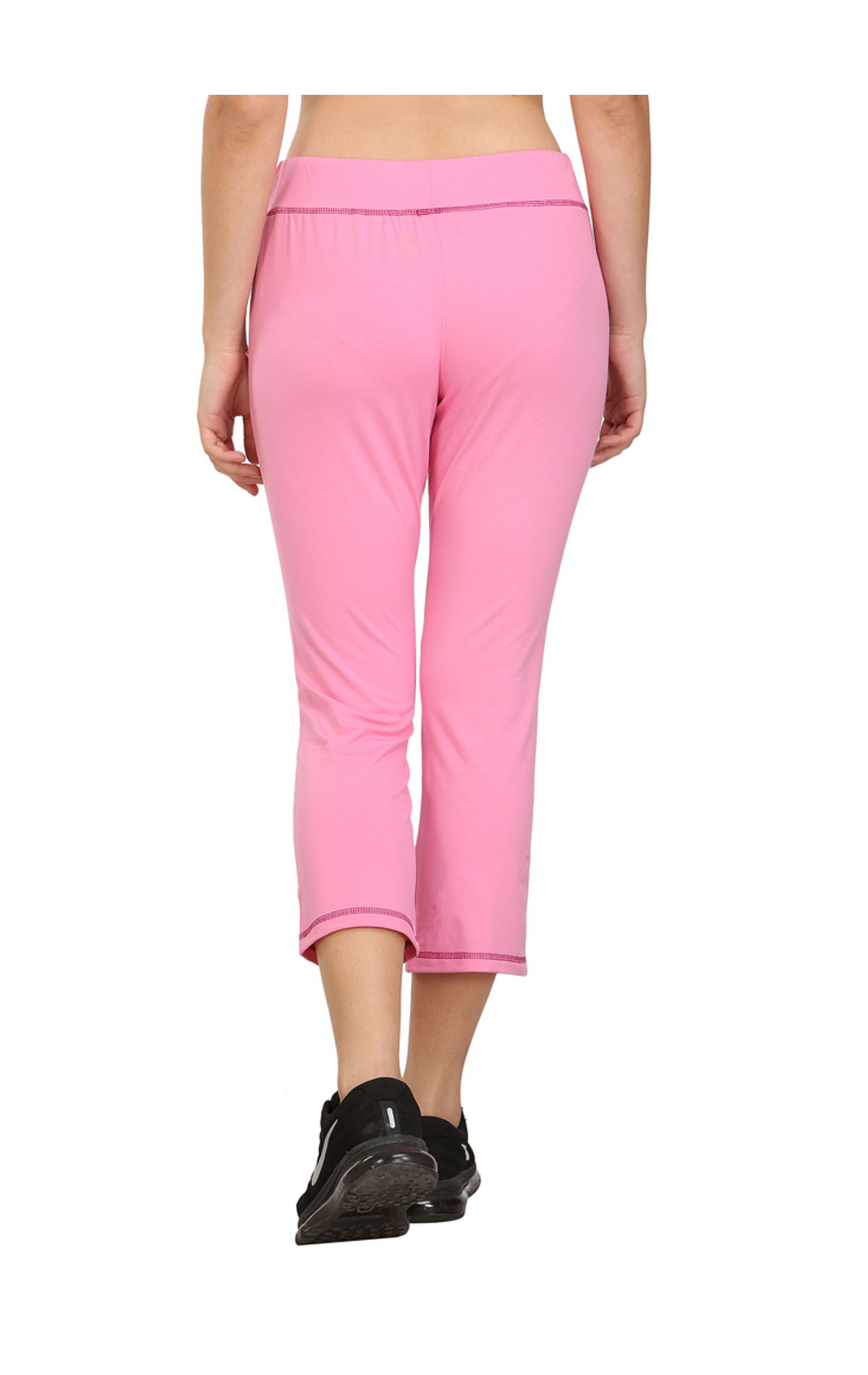 Buy InocenCia hot pink tshirt teamed with light grey capri pants at  Amazonin