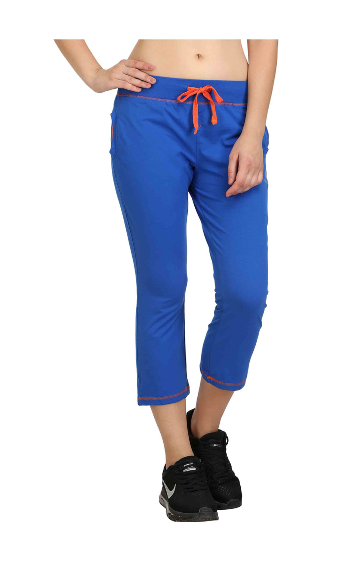 Bodyactive Women Royal Blue Capris-lc3-rbl, Lc3-rbl