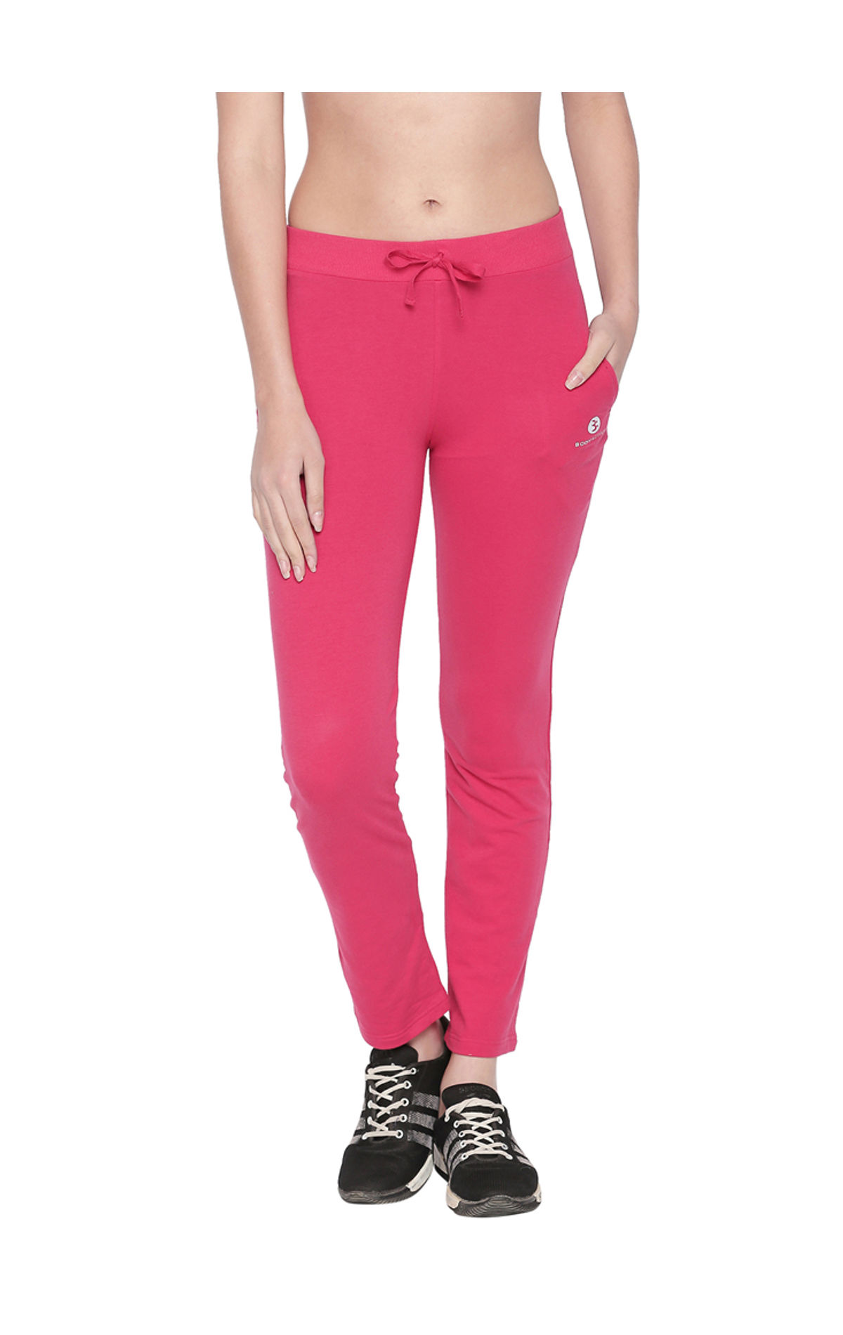 Buy Flying Machine Women Light Pink Elasticized Waist Solid Track Pants   NNNOWcom