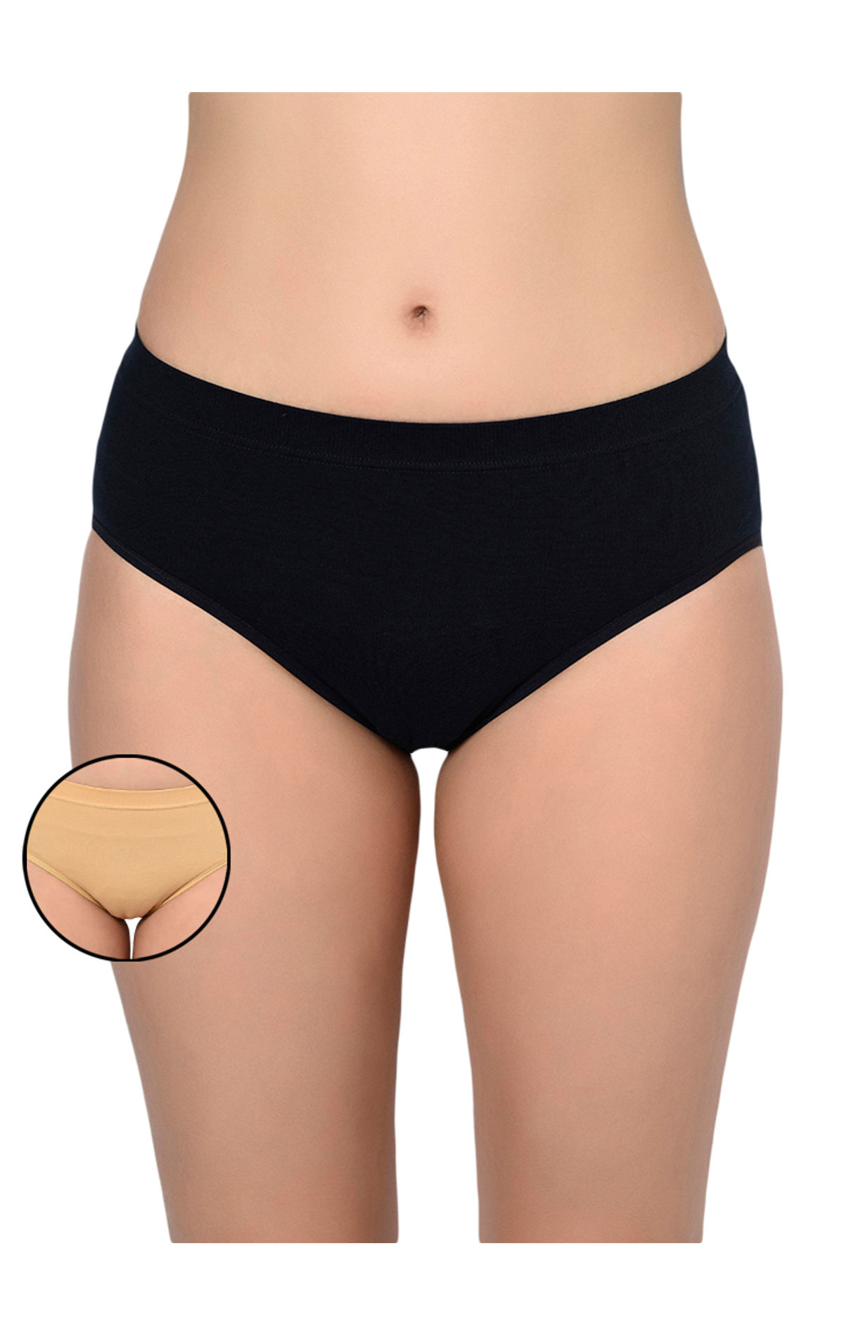 Bodycare Cotton Polyamide Premium Seamless Assorted Panty S-26C-2PCS