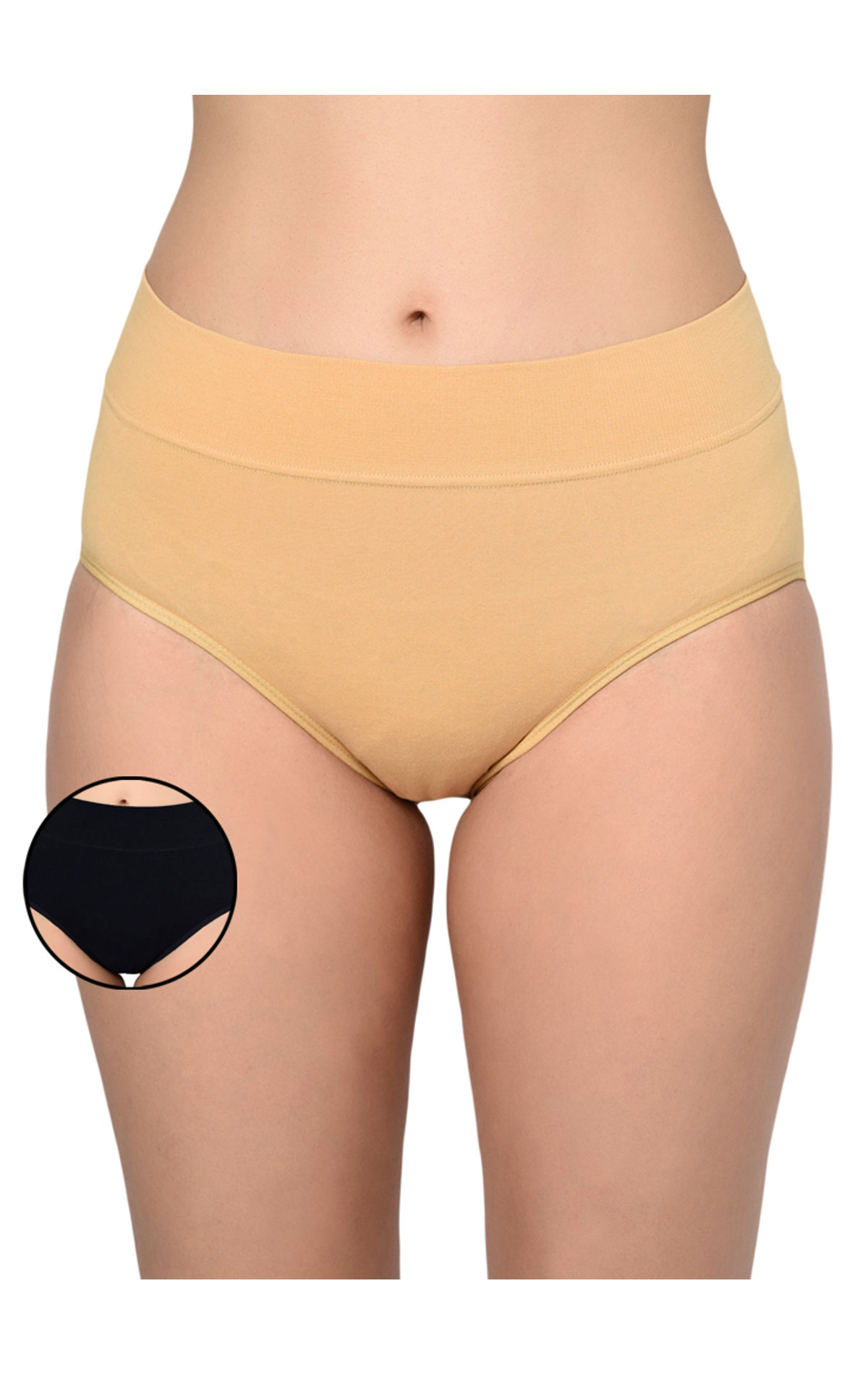 Bodycare Cotton Polyamide Premium Seamless Assorted Panty S-28d-2pcs, S-28d-assorted-2pcs