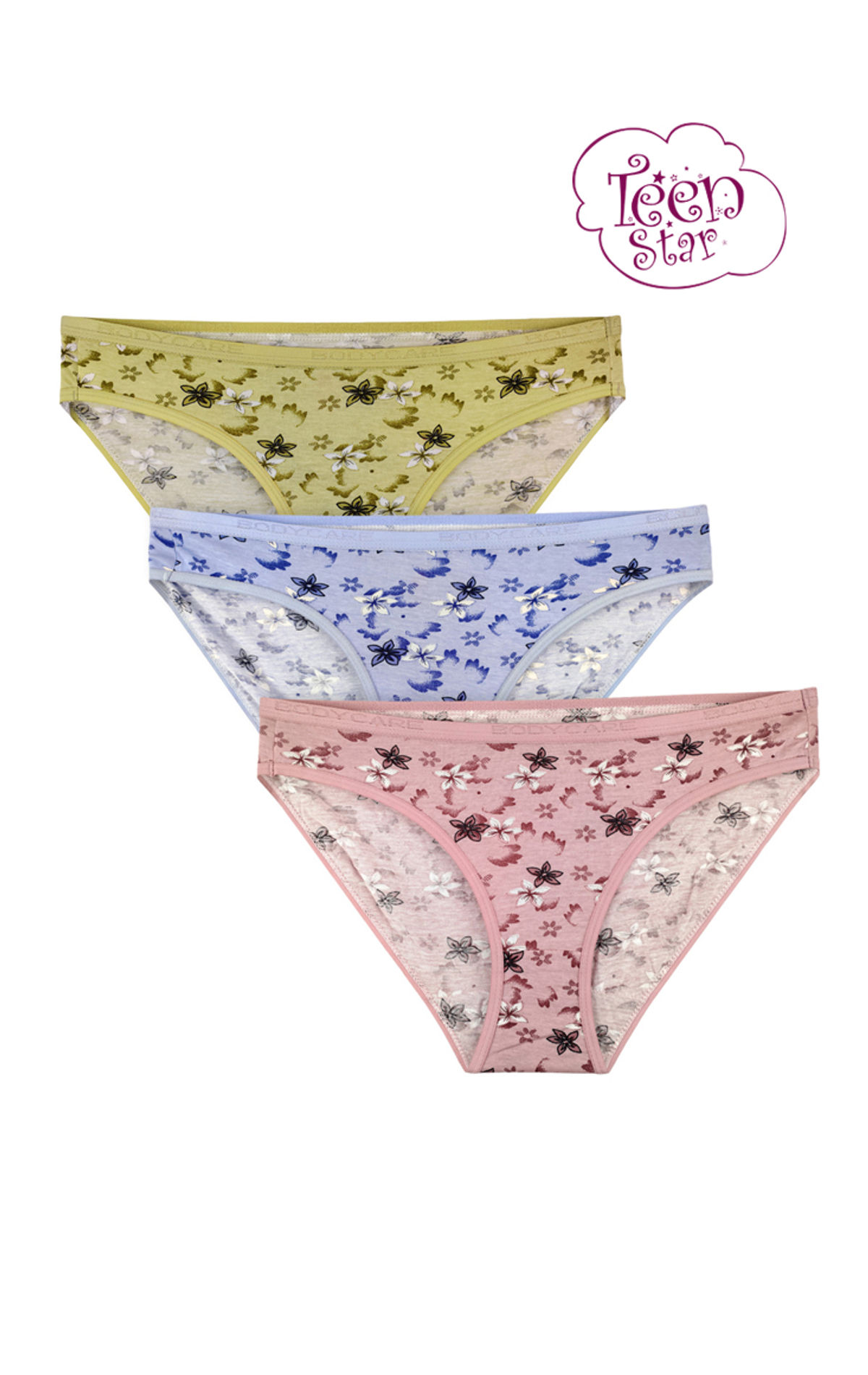 Bodycare 100 Cotton Teenager Panties In Pack Of 3-t-930-assorted, T-930-3pcs