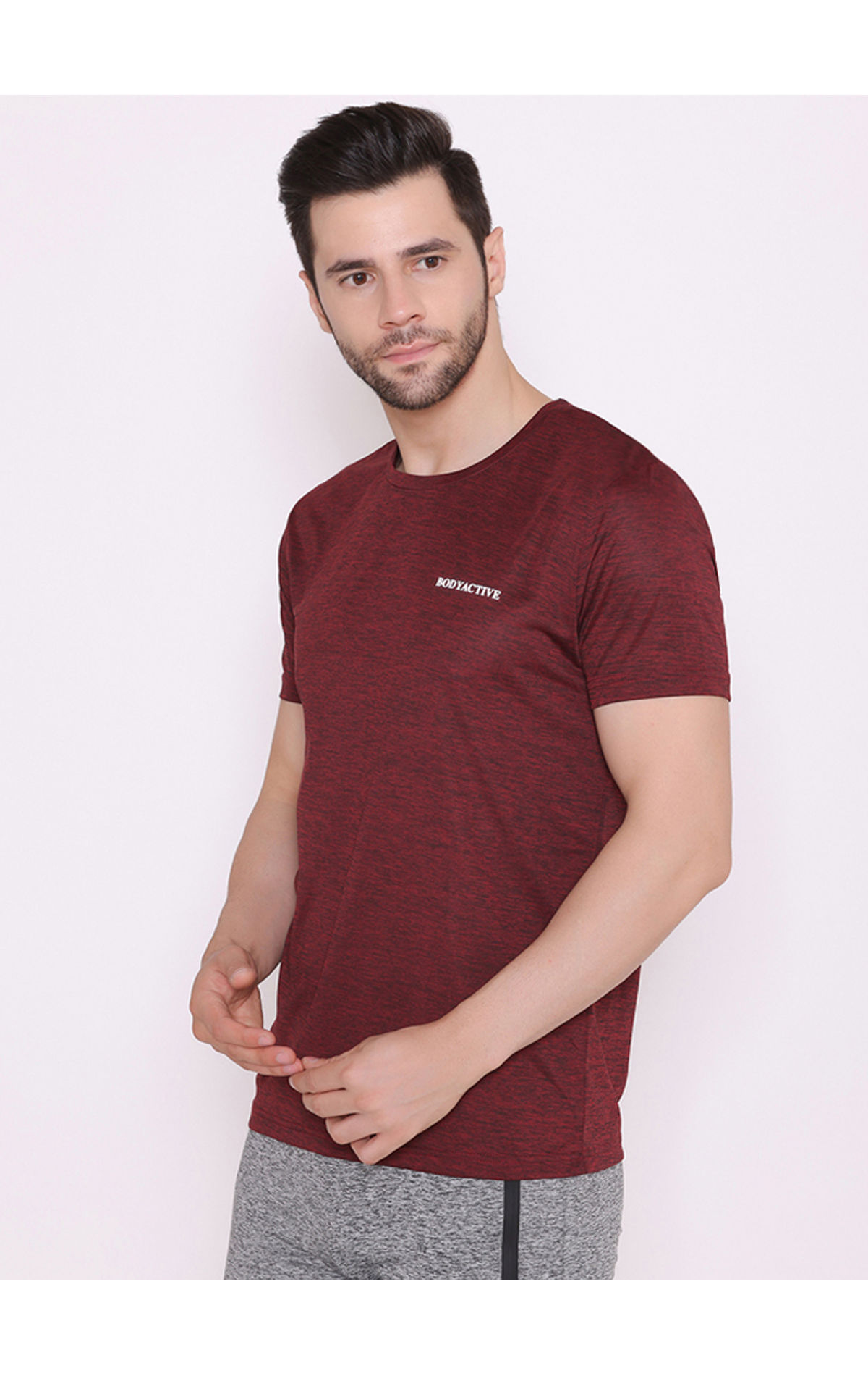 Bodyactive Modern Fit Round Neck Half Sleeve T-Shirt for Men -TS18