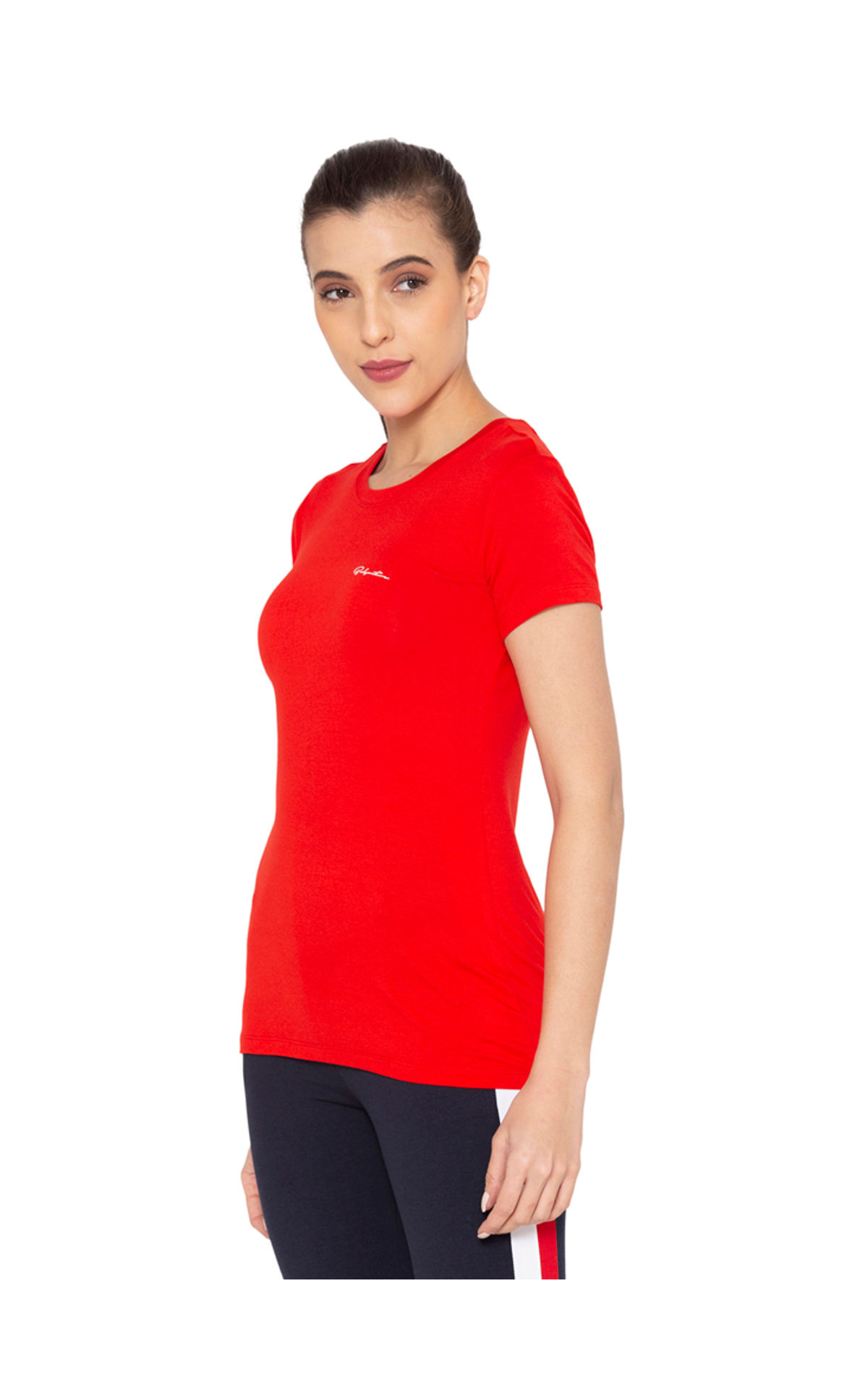 Bodyactive Women Round neck Half Sleeve Viscose T-shirt in 1pcs