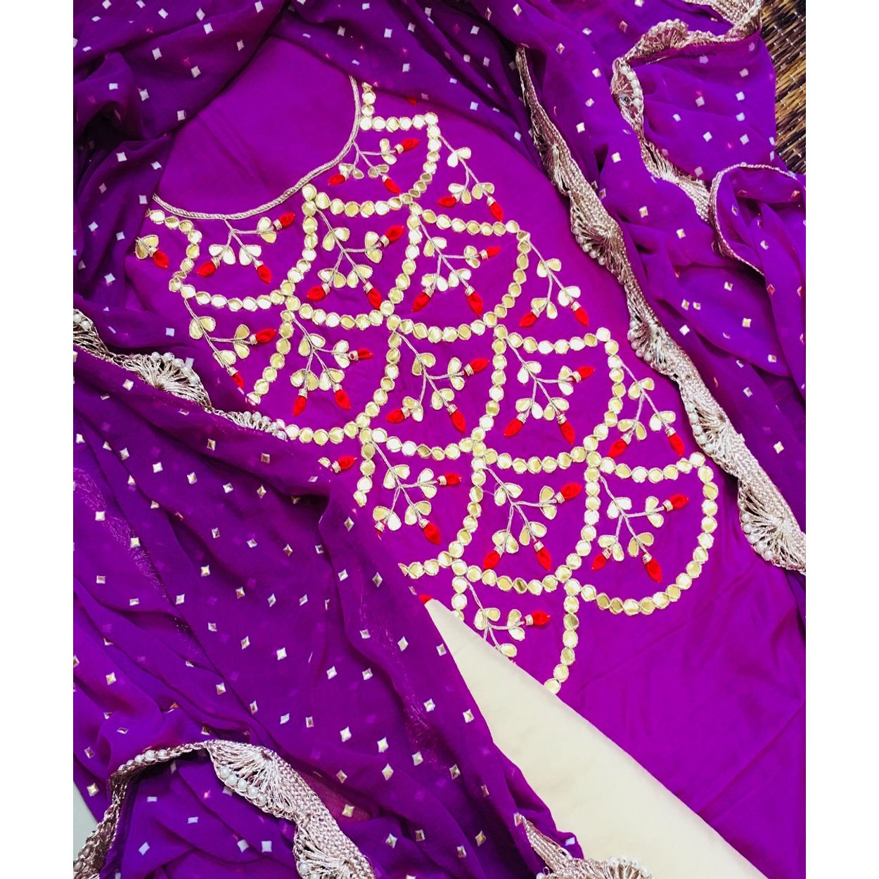 Buy gorgeous purple gota patti suit|Khas| Jhakhas